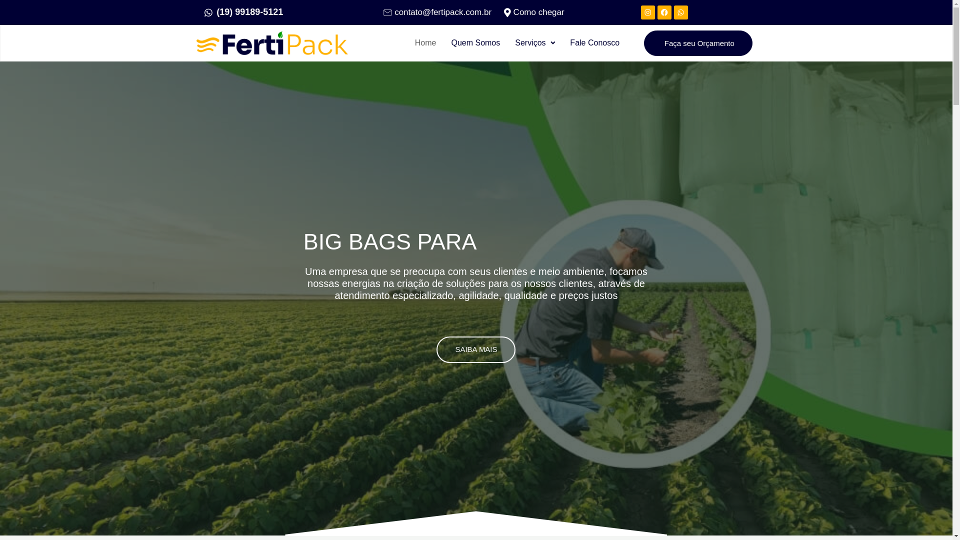 website screenshot of https://bigbagparafertilizante.com.br/