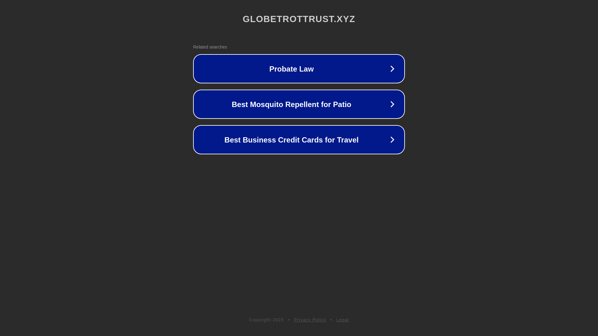 website screenshot of https://globetrottrust.xyz/