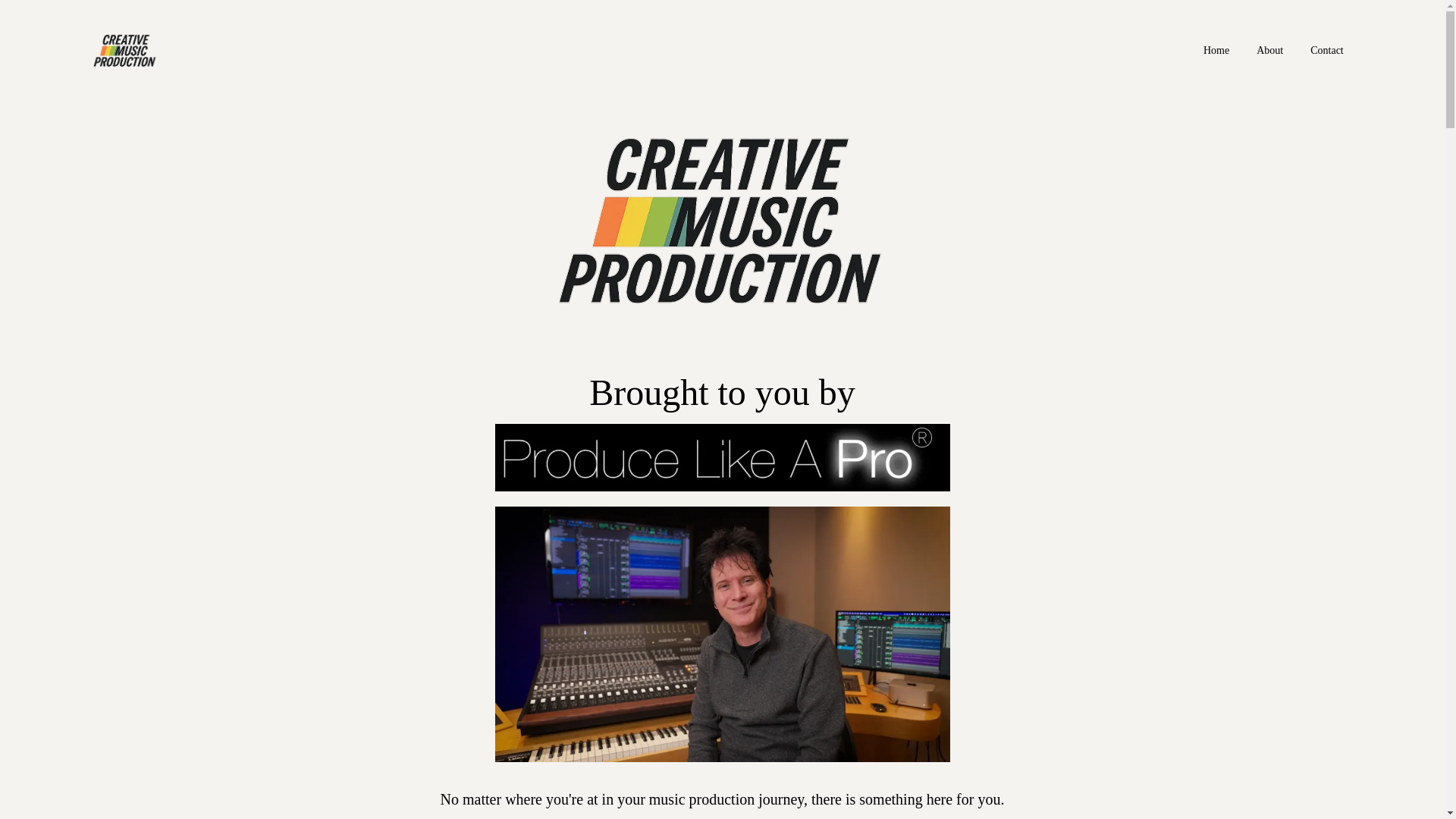 website screenshot of https://creativemusicproductioncourse.com/