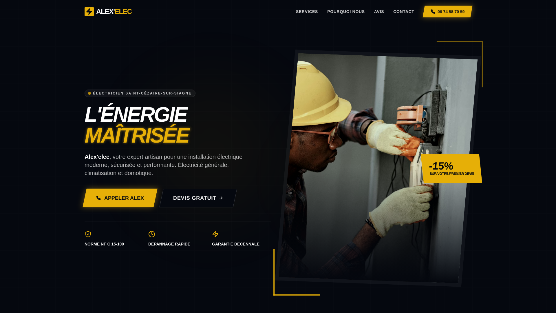 website screenshot of https://alexelec.pages.dev/