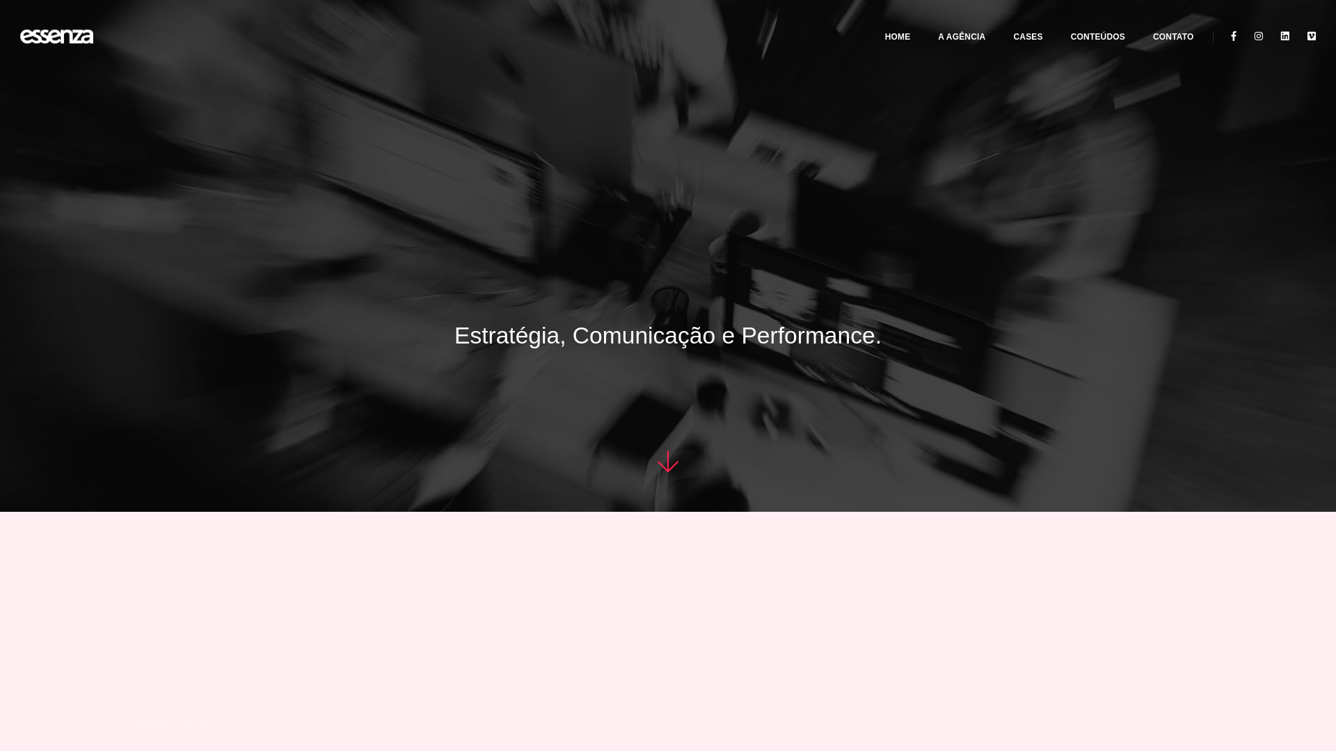 website screenshot of https://eszcomunicacao.com.br