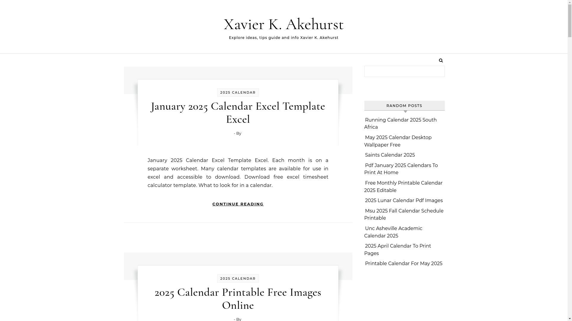 website screenshot of https://xavierkakehurst.pages.dev/