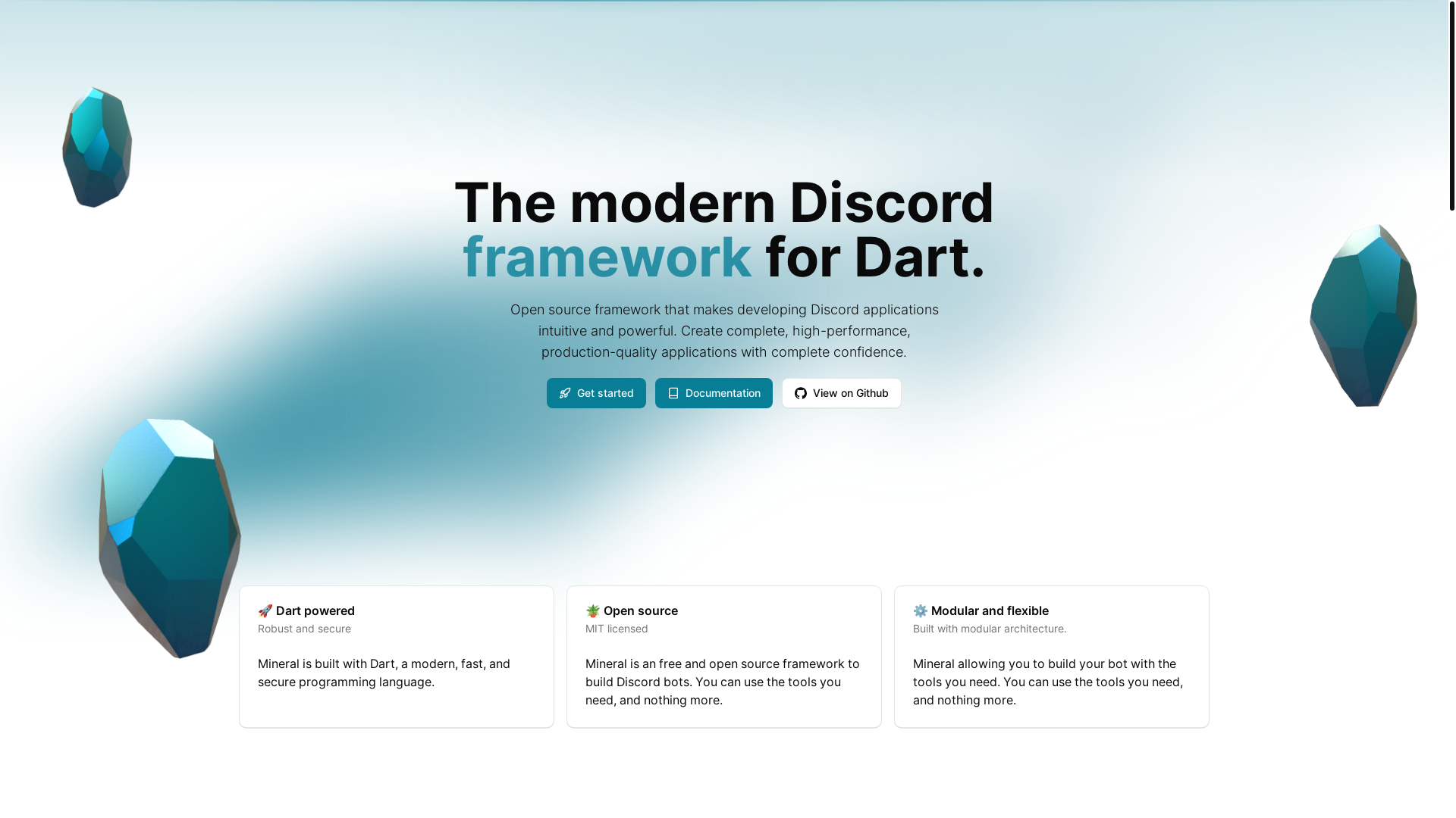 website screenshot of https://mineral-website.pages.dev/