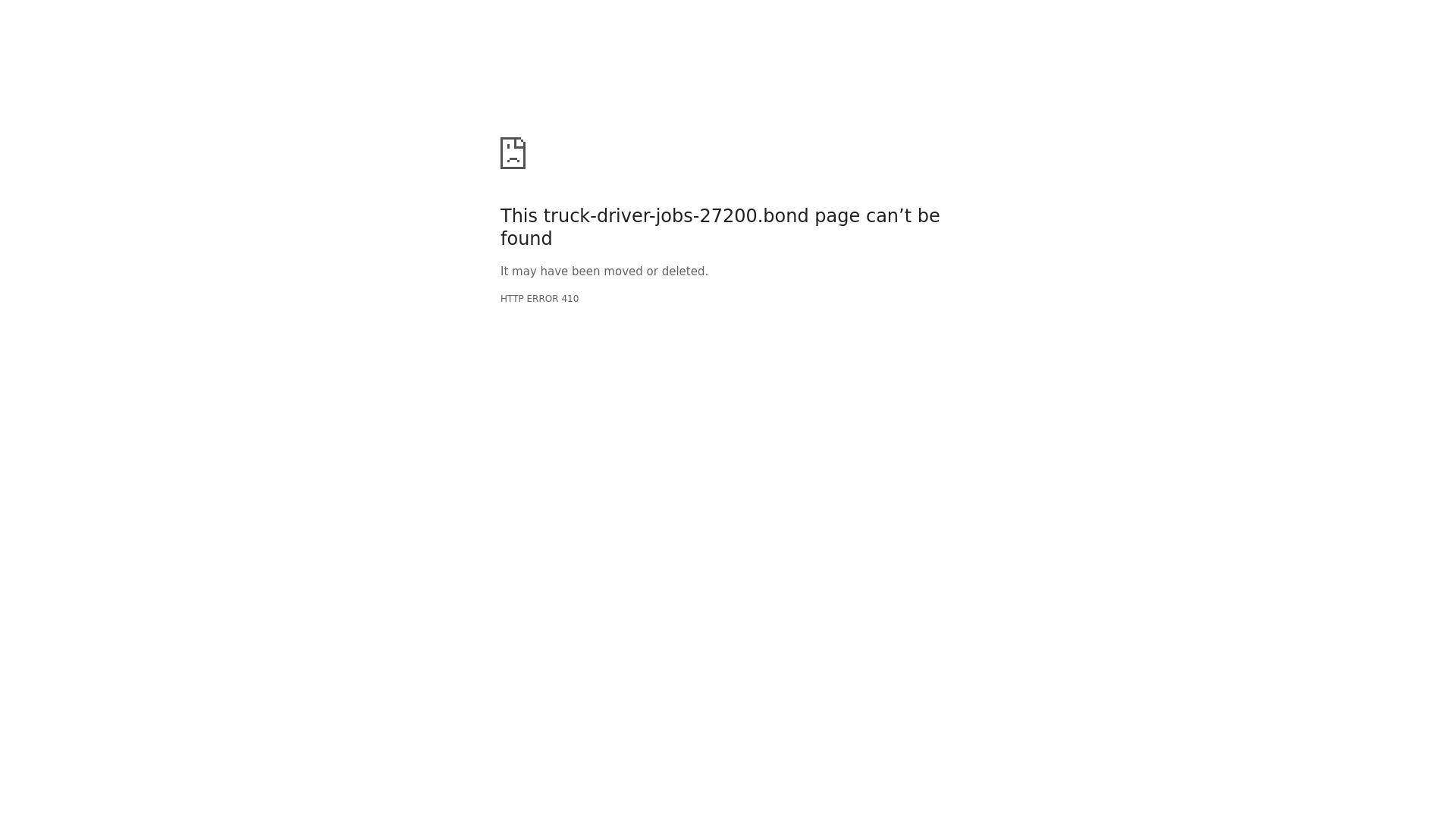 website screenshot of https://truck-driver-jobs-27200.bond/