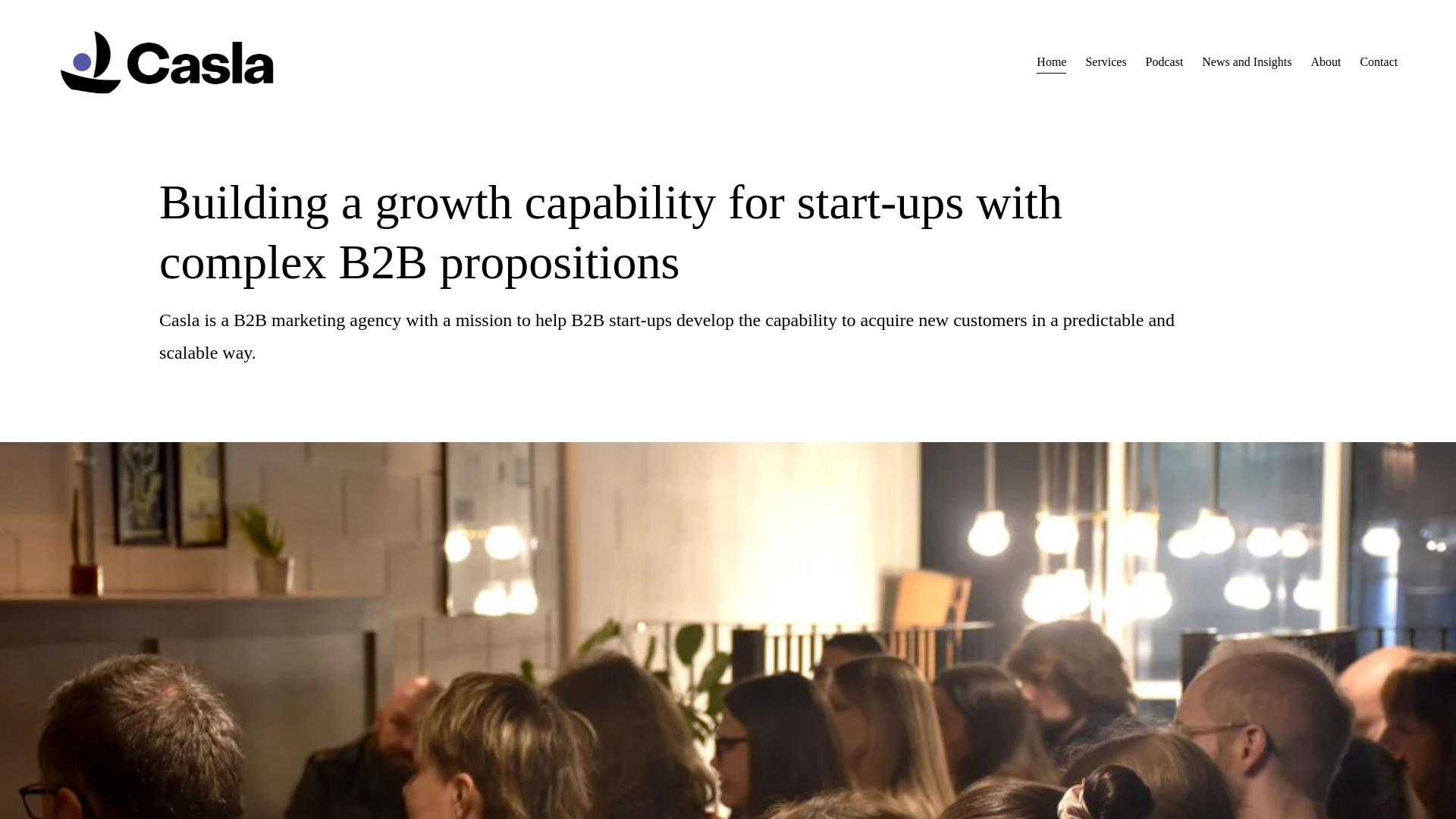 website screenshot of https://caslab2b.com/