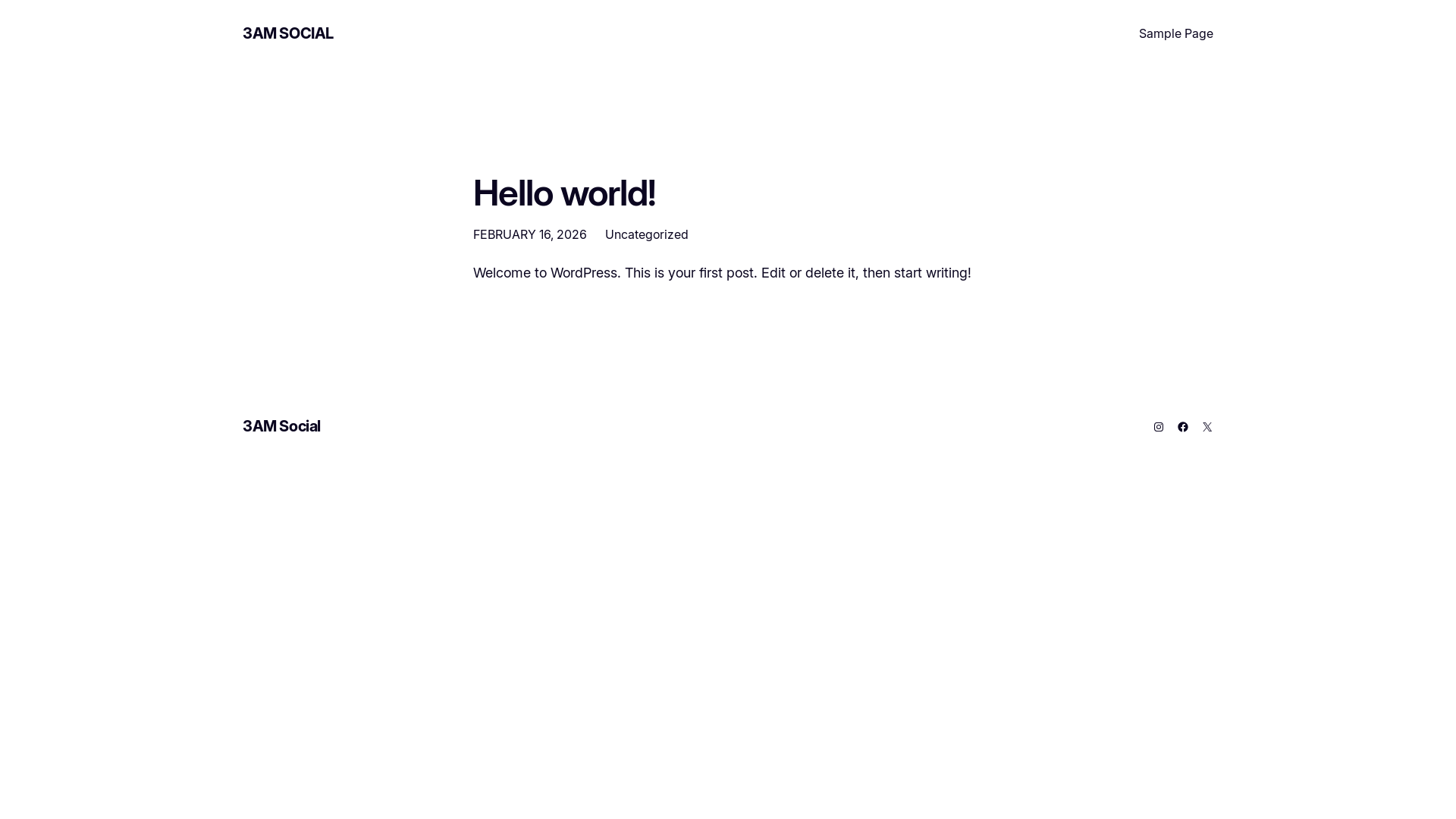 website screenshot of https://3amsocial.co.uk/