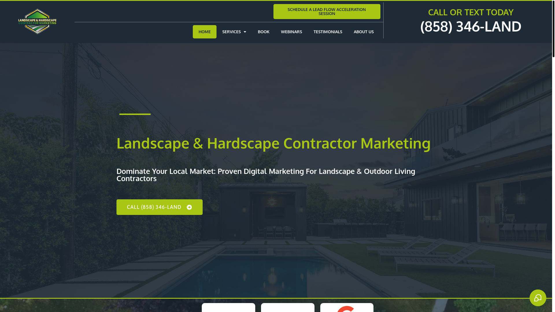 website screenshot of https://landscapergrowth.us/