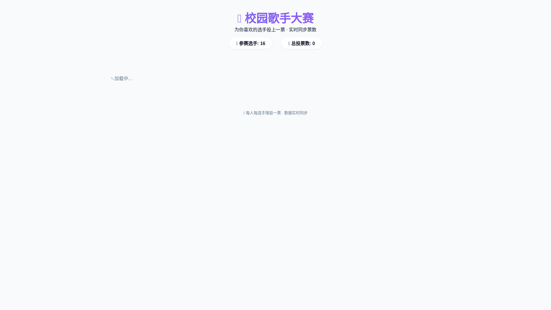 website screenshot of https://singer-vote.pages.dev/