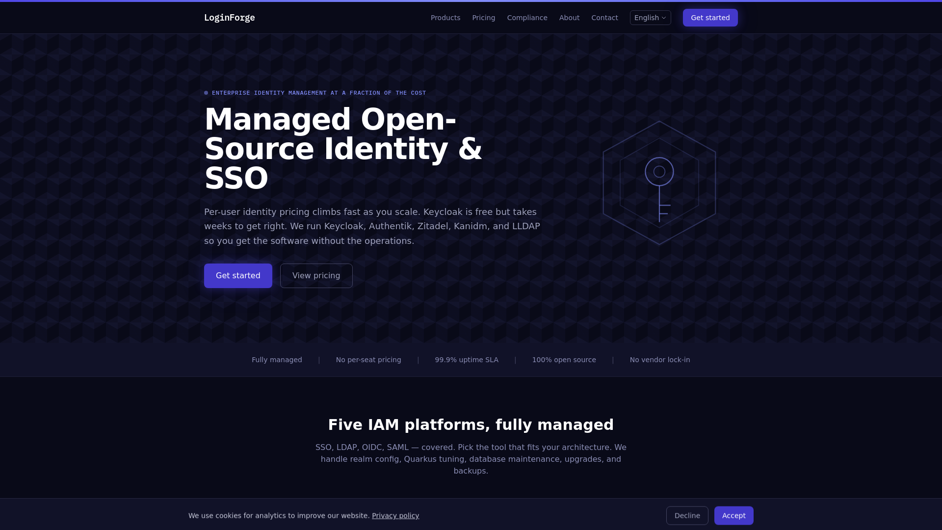 website screenshot of https://loginforge.pages.dev/