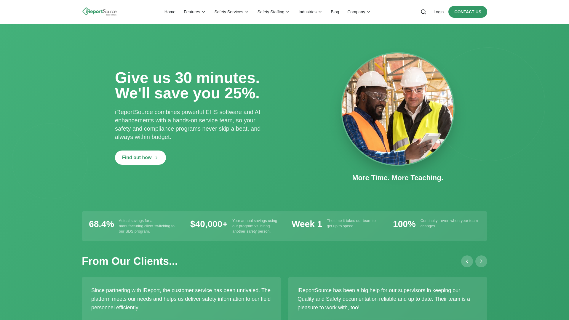 website screenshot of https://ireportsource-v2.pages.dev/