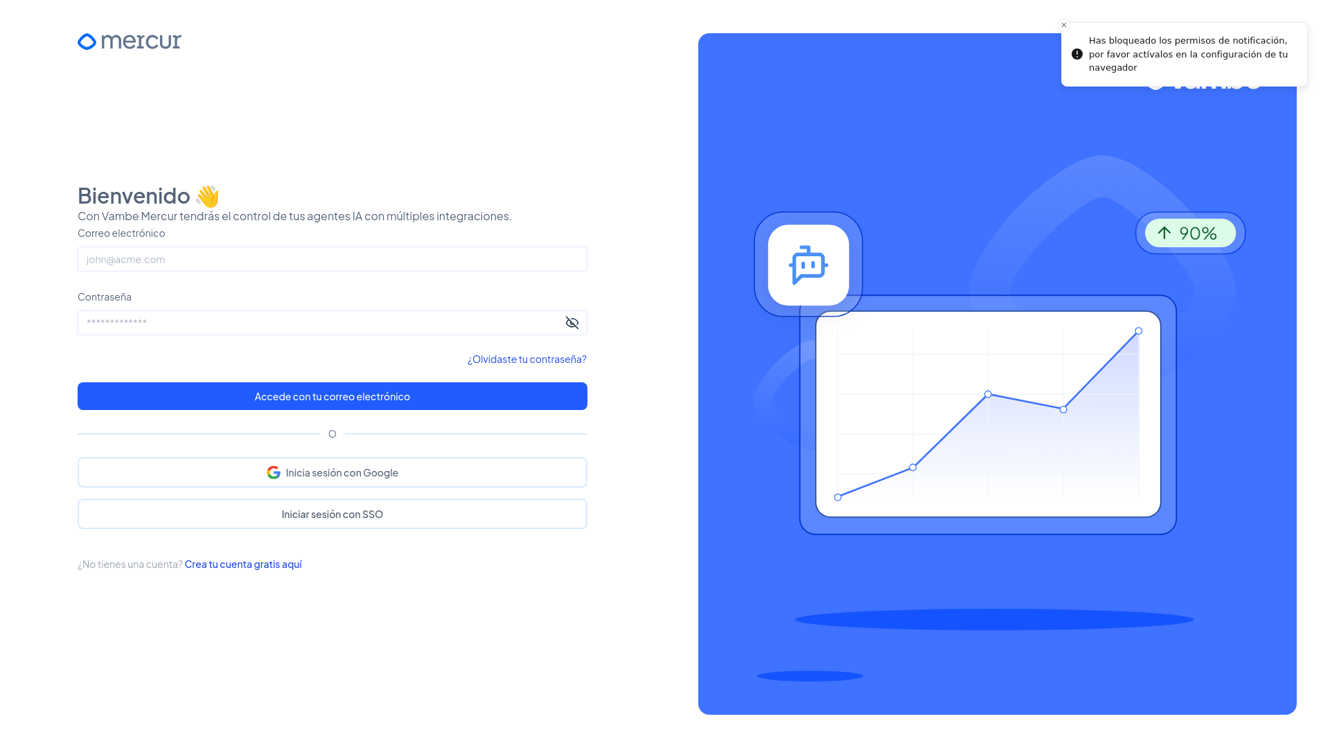 website screenshot of https://vambeai.com