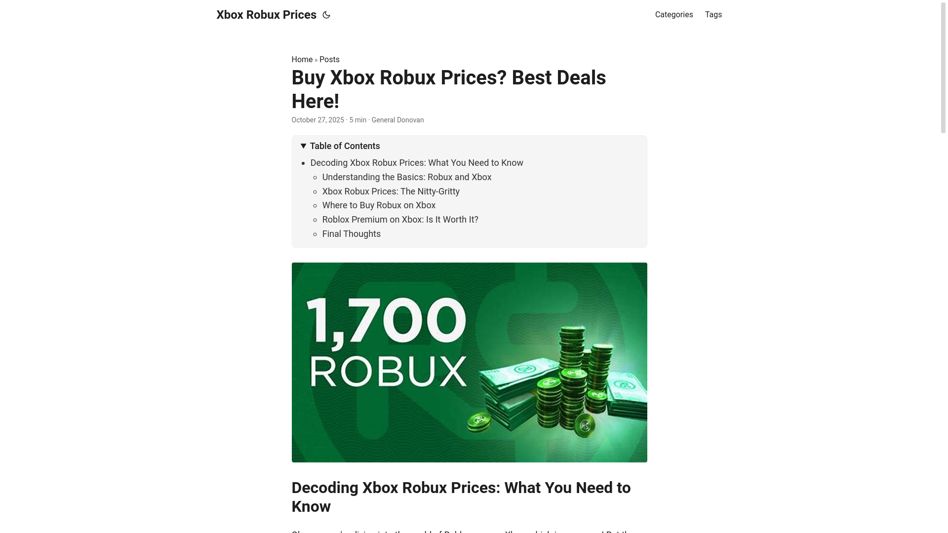 website screenshot of https://xbox-robux-prices.pages.dev/