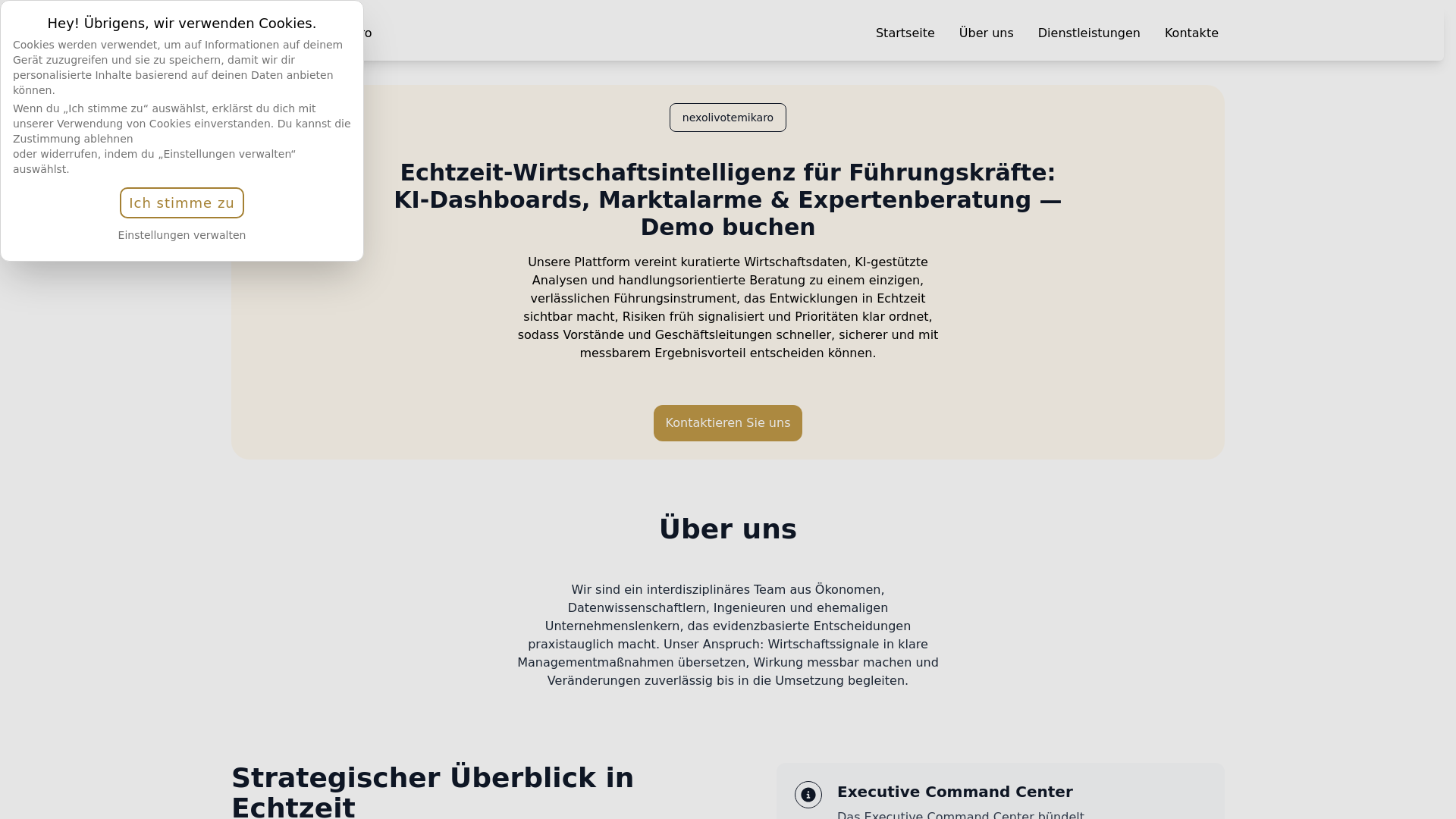 website screenshot of https://nexolivotemikaro.digital/