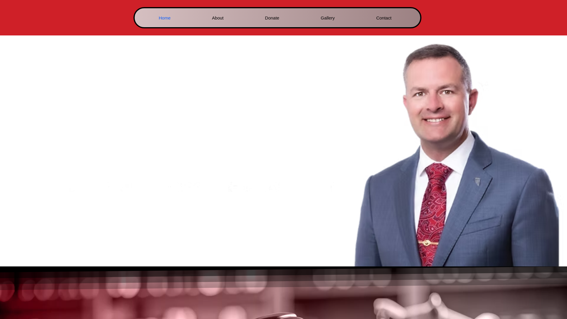 website screenshot of https://trent4judge.org/