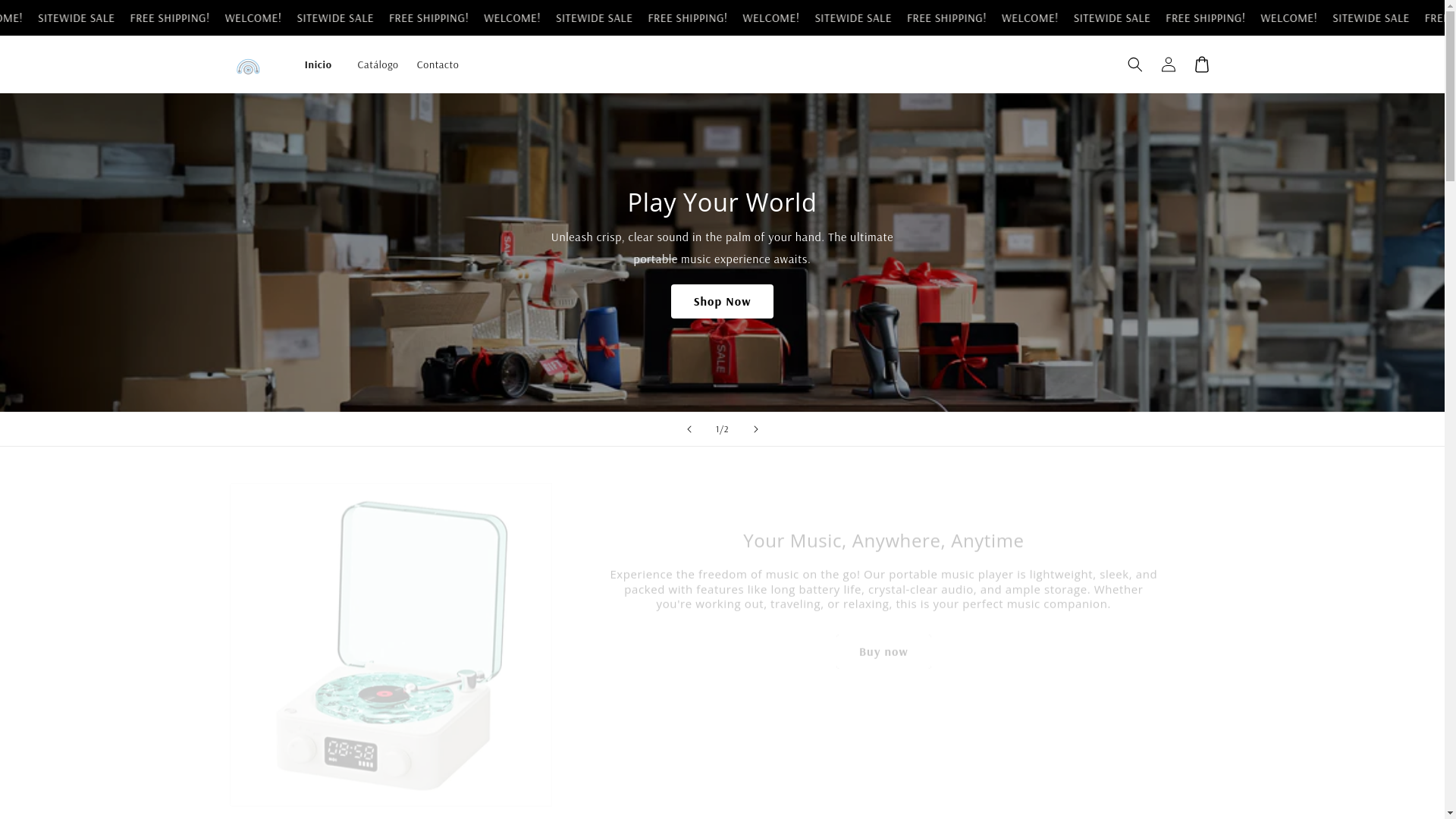 website screenshot of https://tecroove.store/