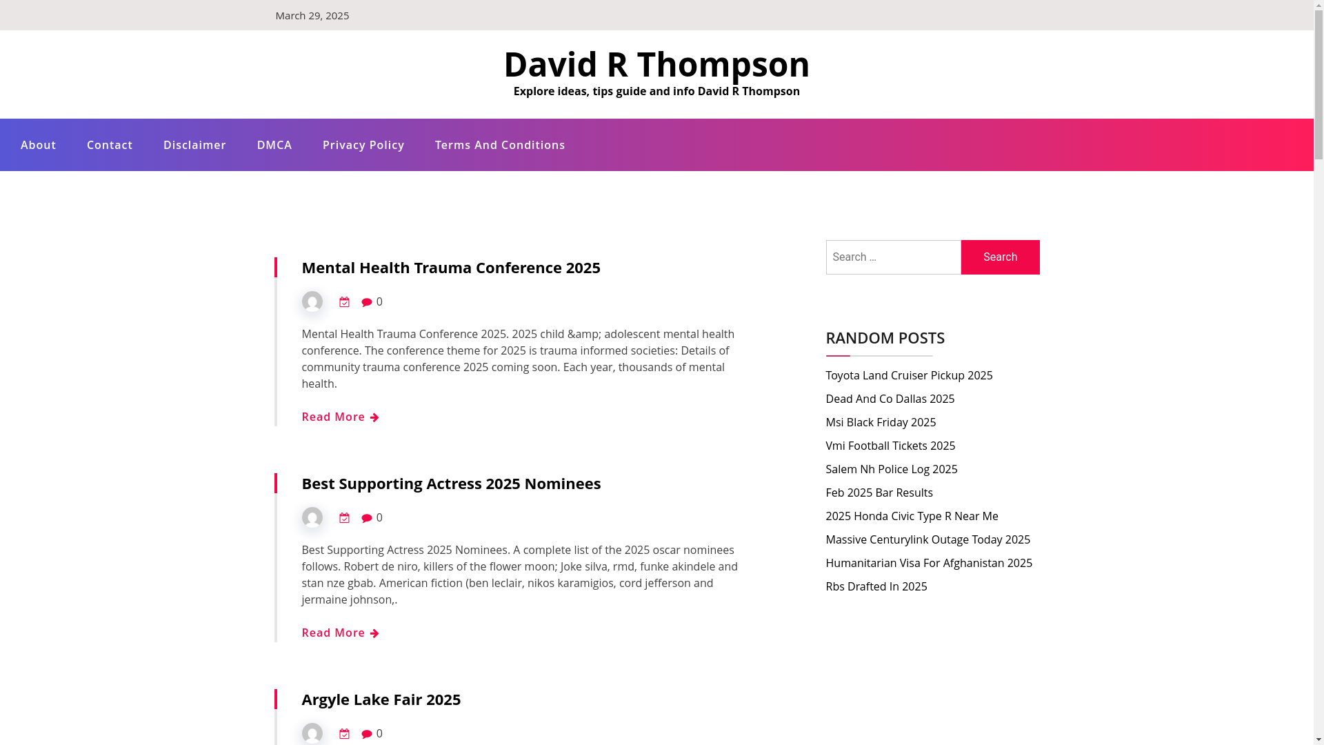 website screenshot of https://davidrthompsona.pages.dev/