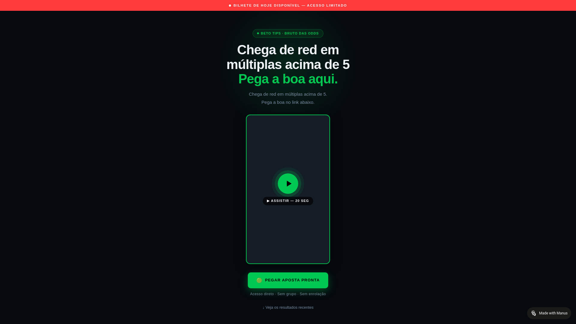 website screenshot of https://brutoodds.pro/