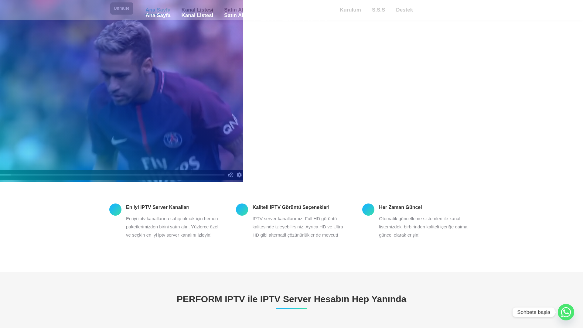 website screenshot of https://performiptv7.com/