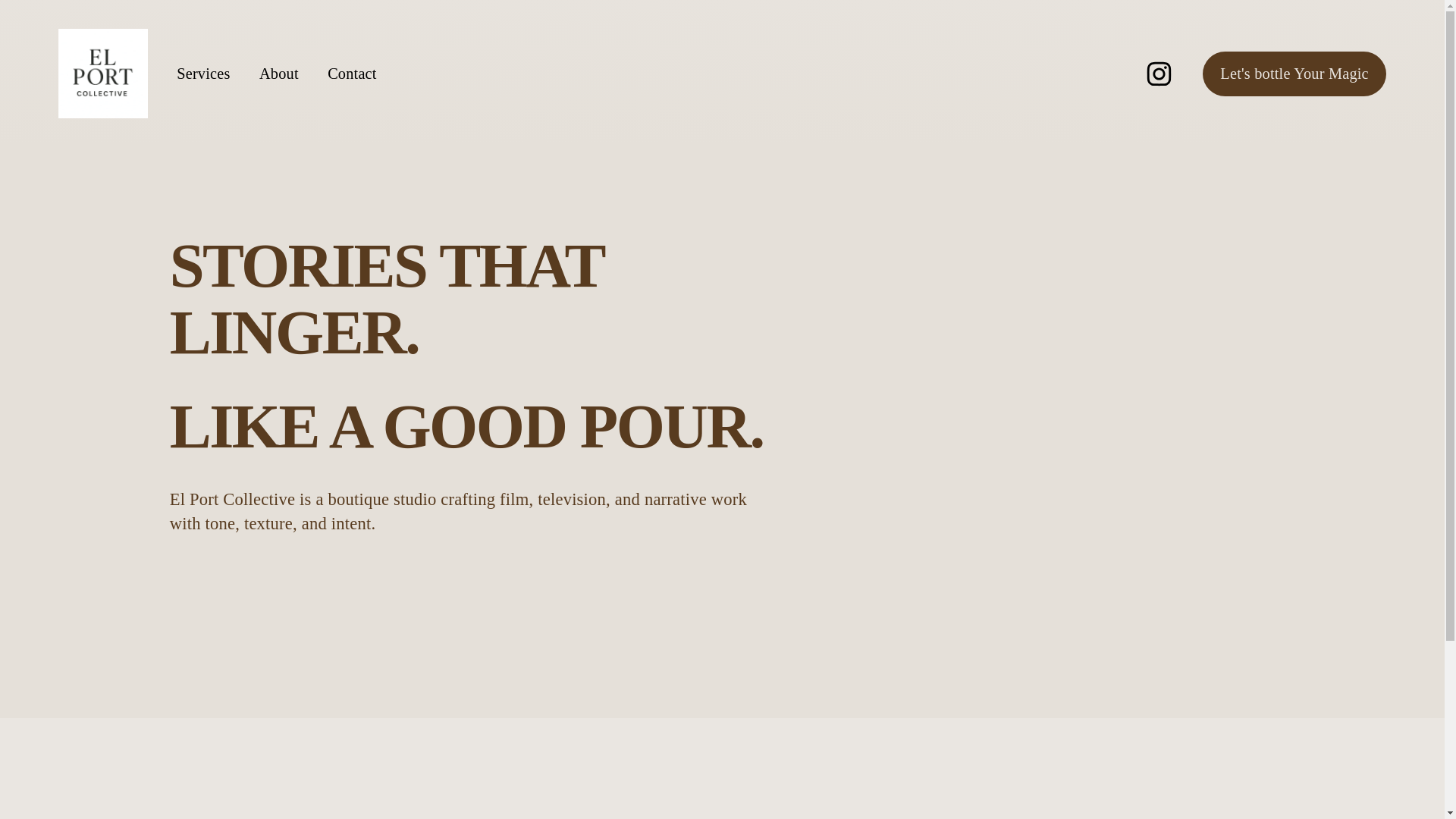 website screenshot of https://elportcollective.org/