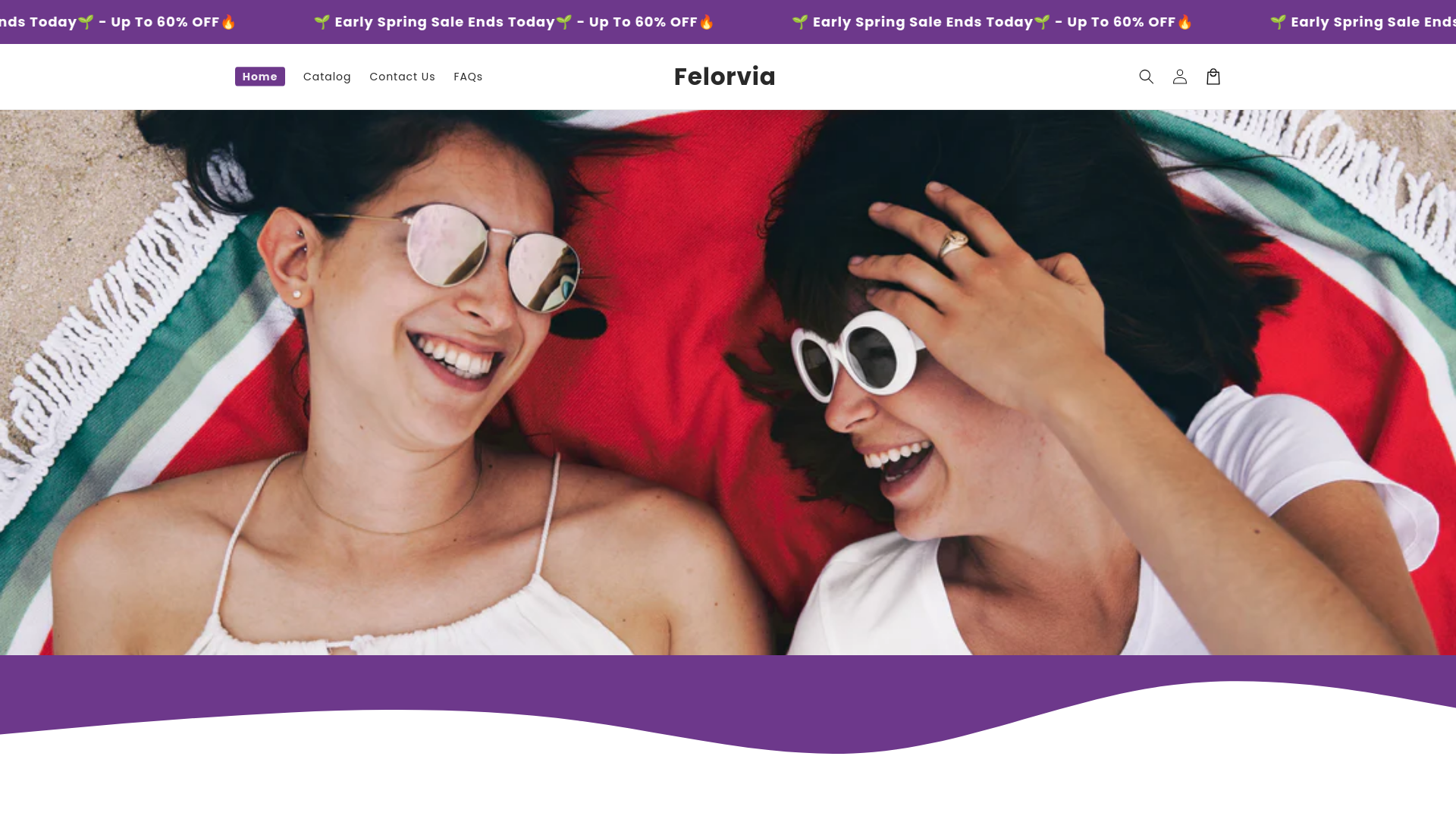 website screenshot of https://felorvia.com/