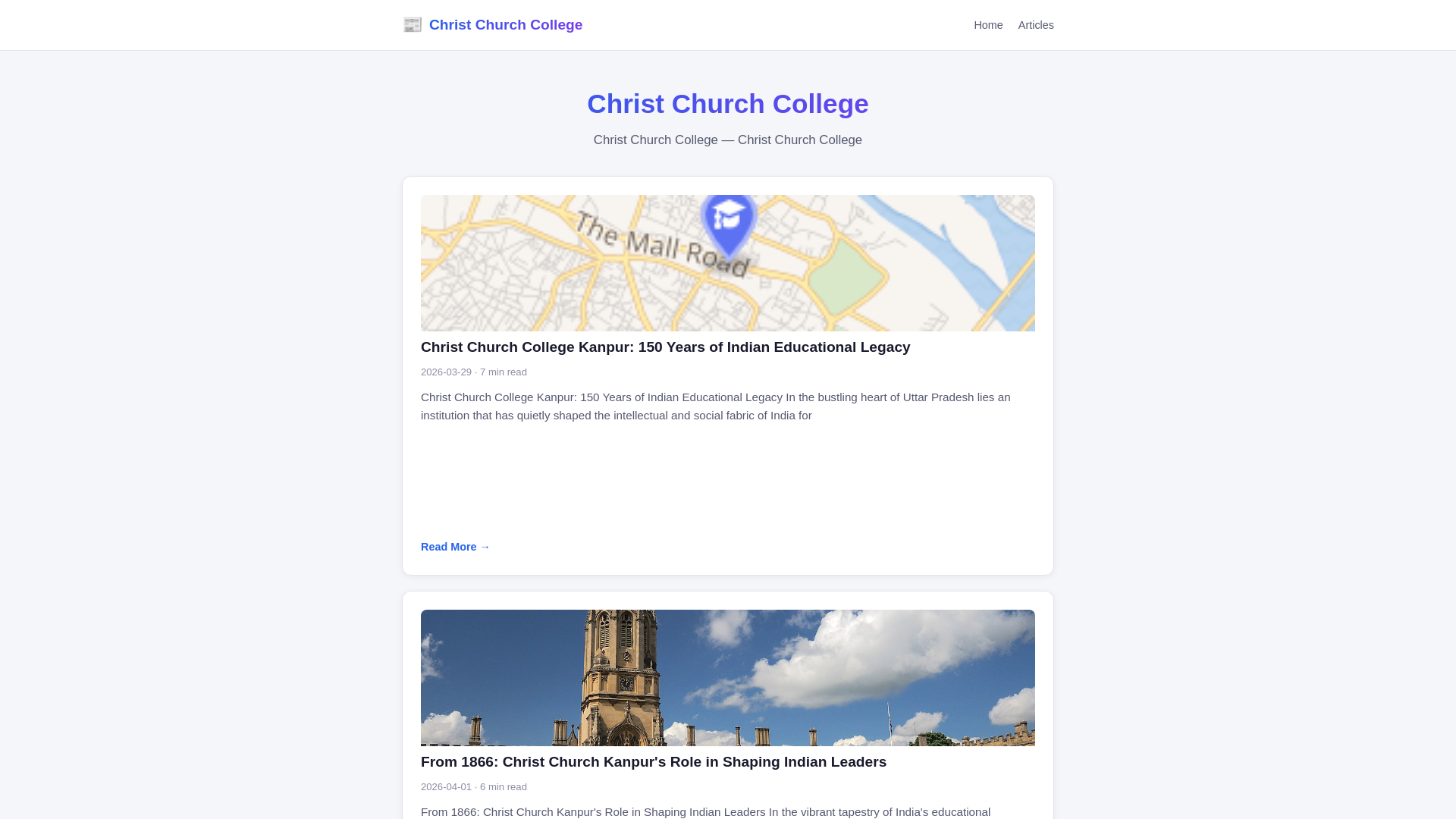 website screenshot of https://christ-church-college.pages.dev/