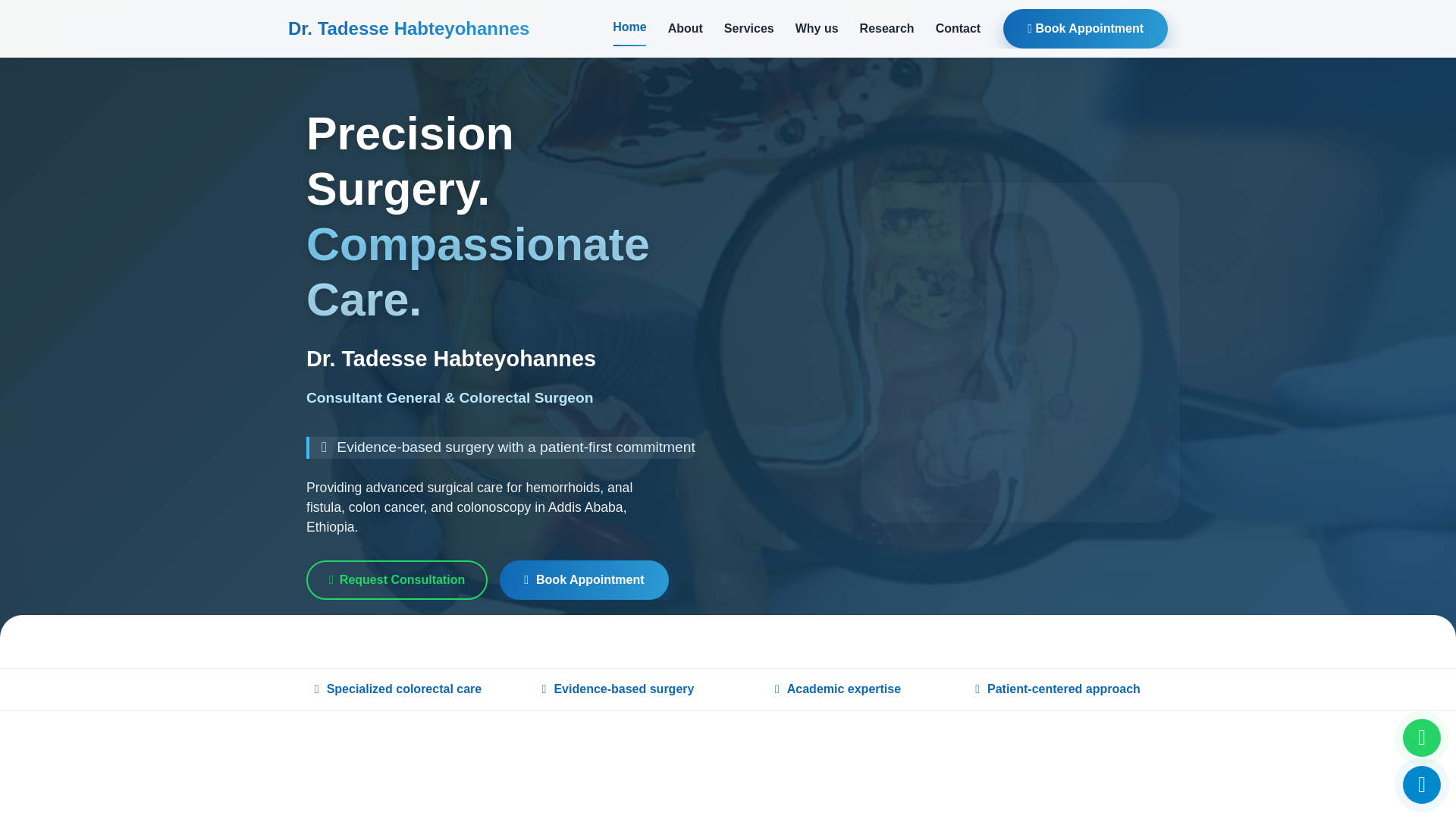 website screenshot of https://drtadessehabteyohannes.com.et