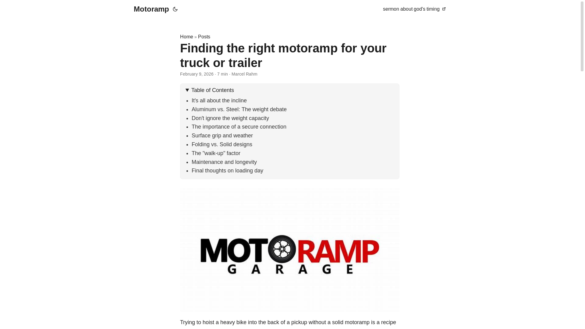 website screenshot of https://motoramp.pages.dev/