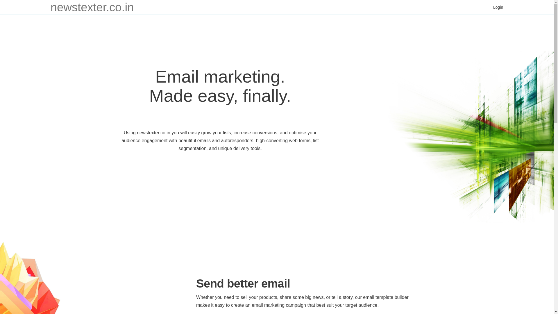 website screenshot of https://newstexter.co.in/