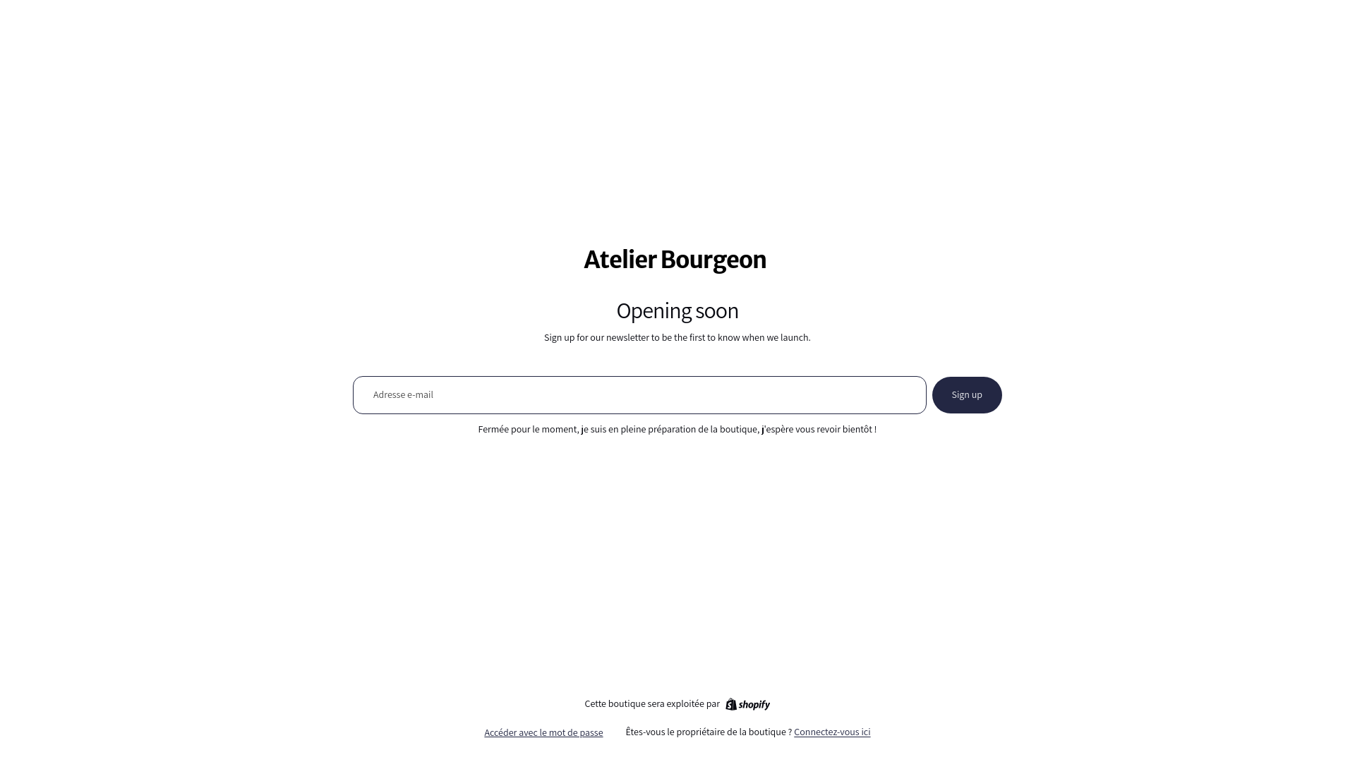 website screenshot of https://atelierbourgeon.com