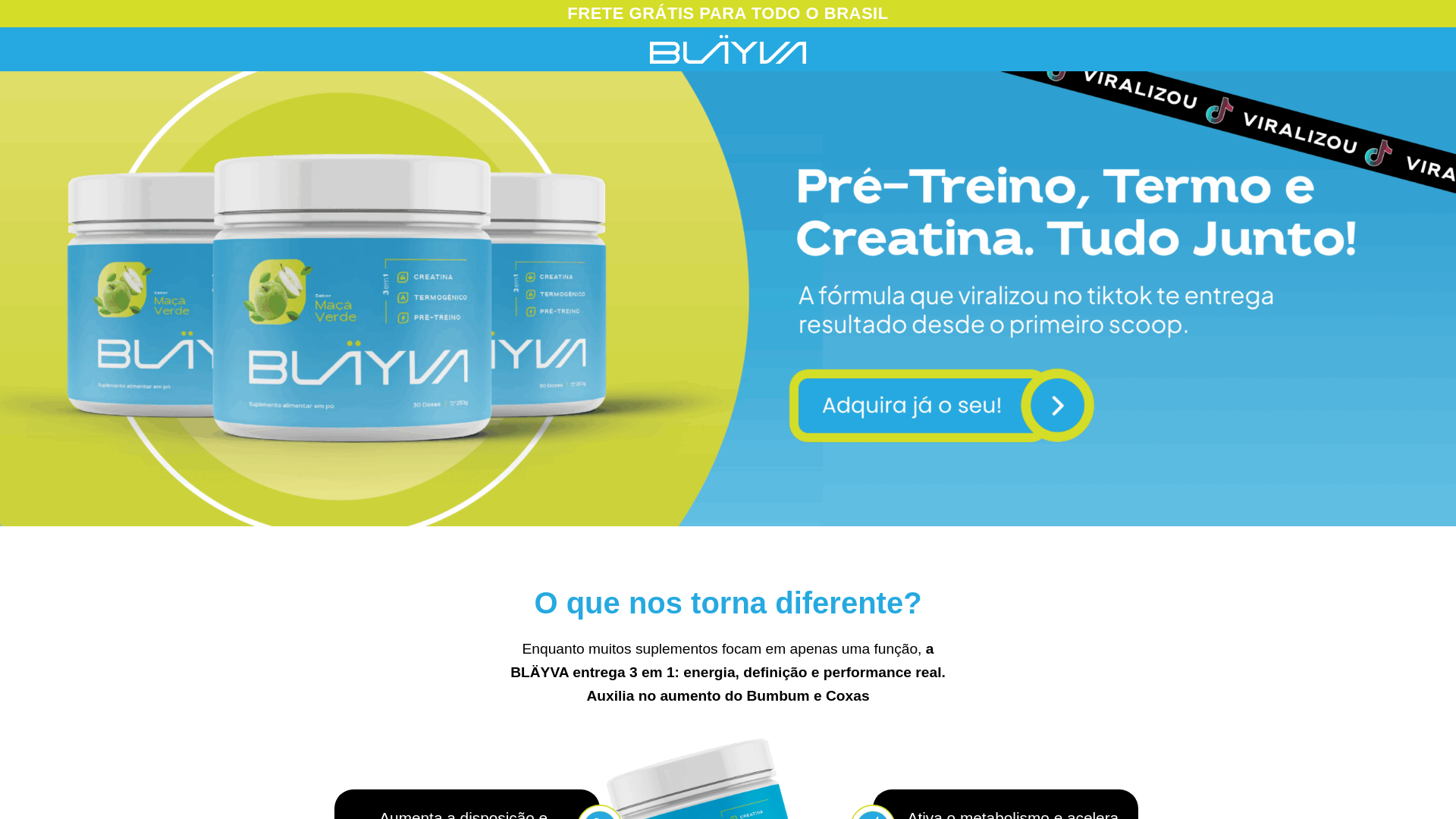 website screenshot of https://blayfit.com.br/