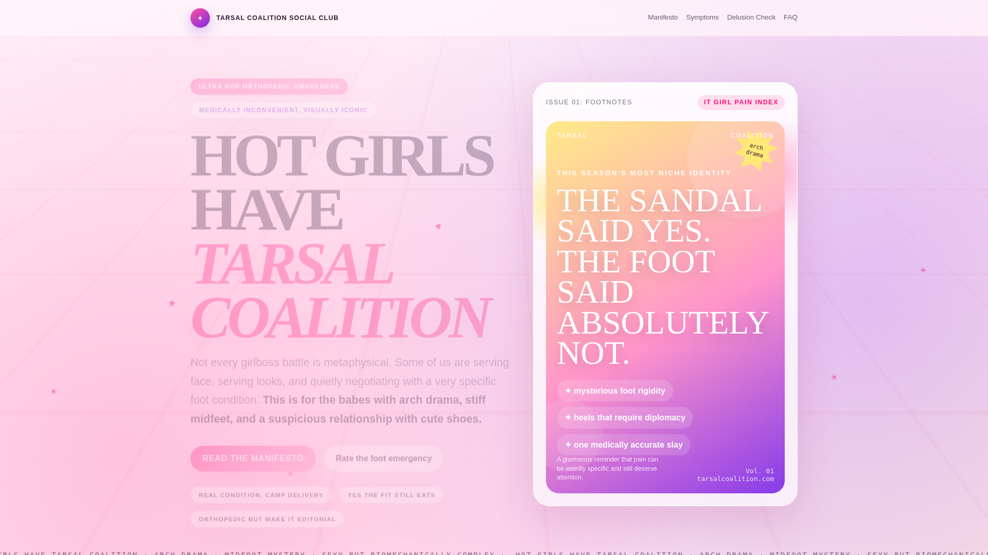 website screenshot of https://tarsalcoalition.pages.dev/