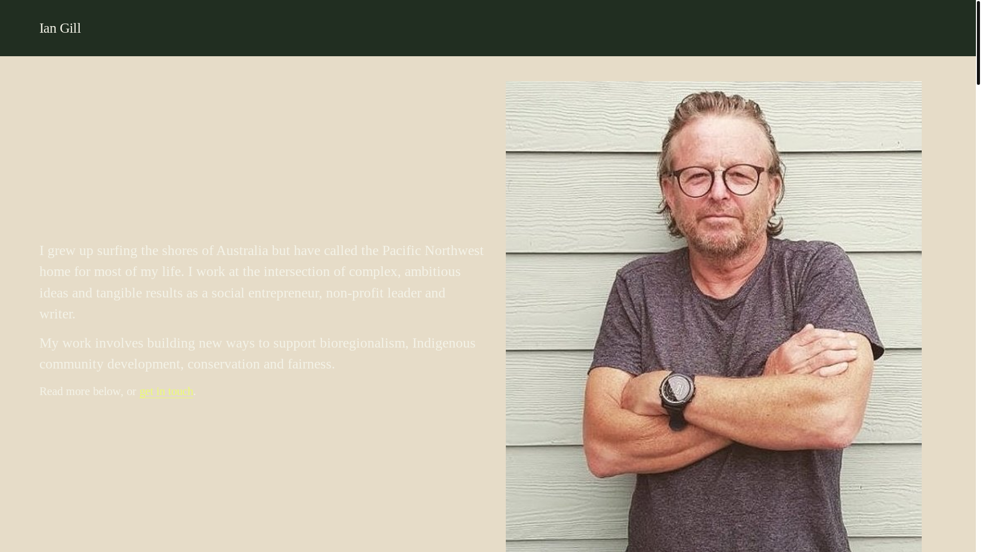 website screenshot of https://iangill.net/