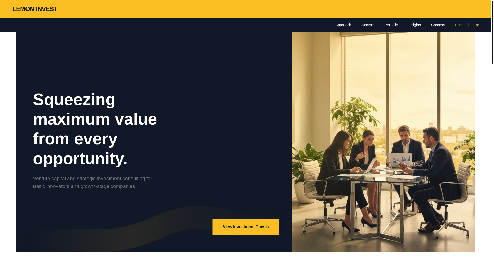 website screenshot of https://lemoninvestuab.com/