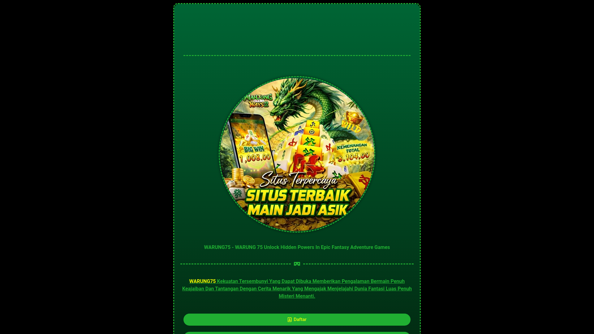 website screenshot of https://warung75.org/