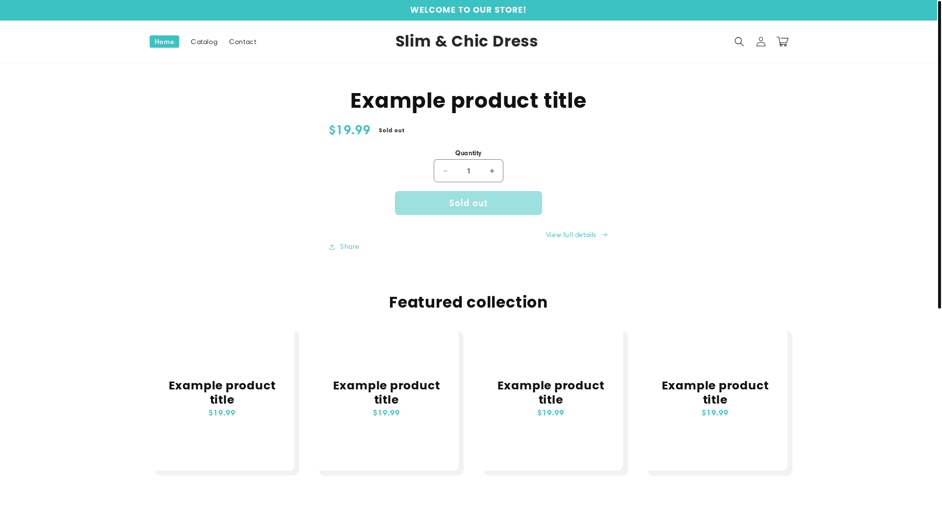 website screenshot of https://slimchicdress.com/