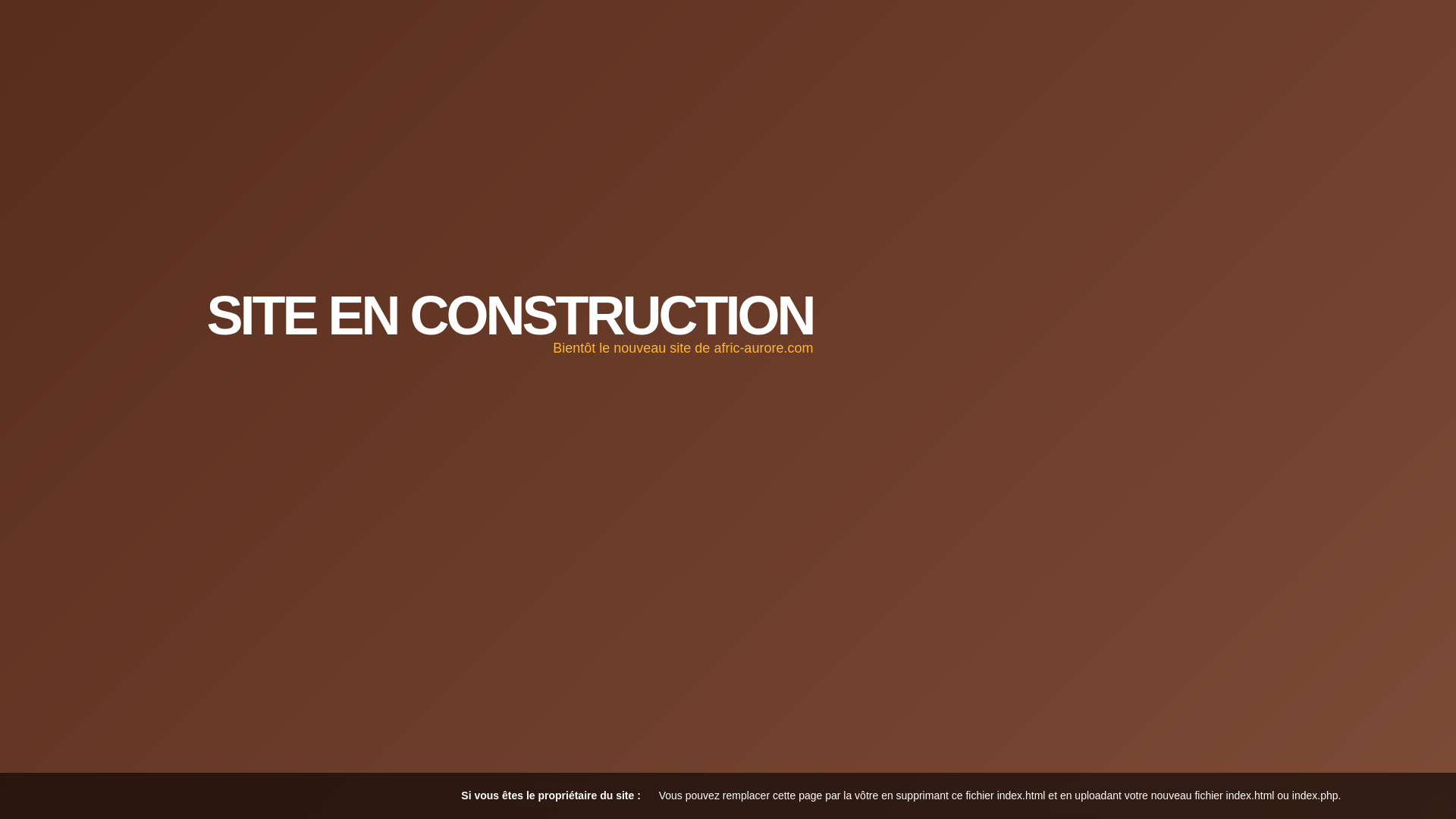 website screenshot of https://afric-aurore.com