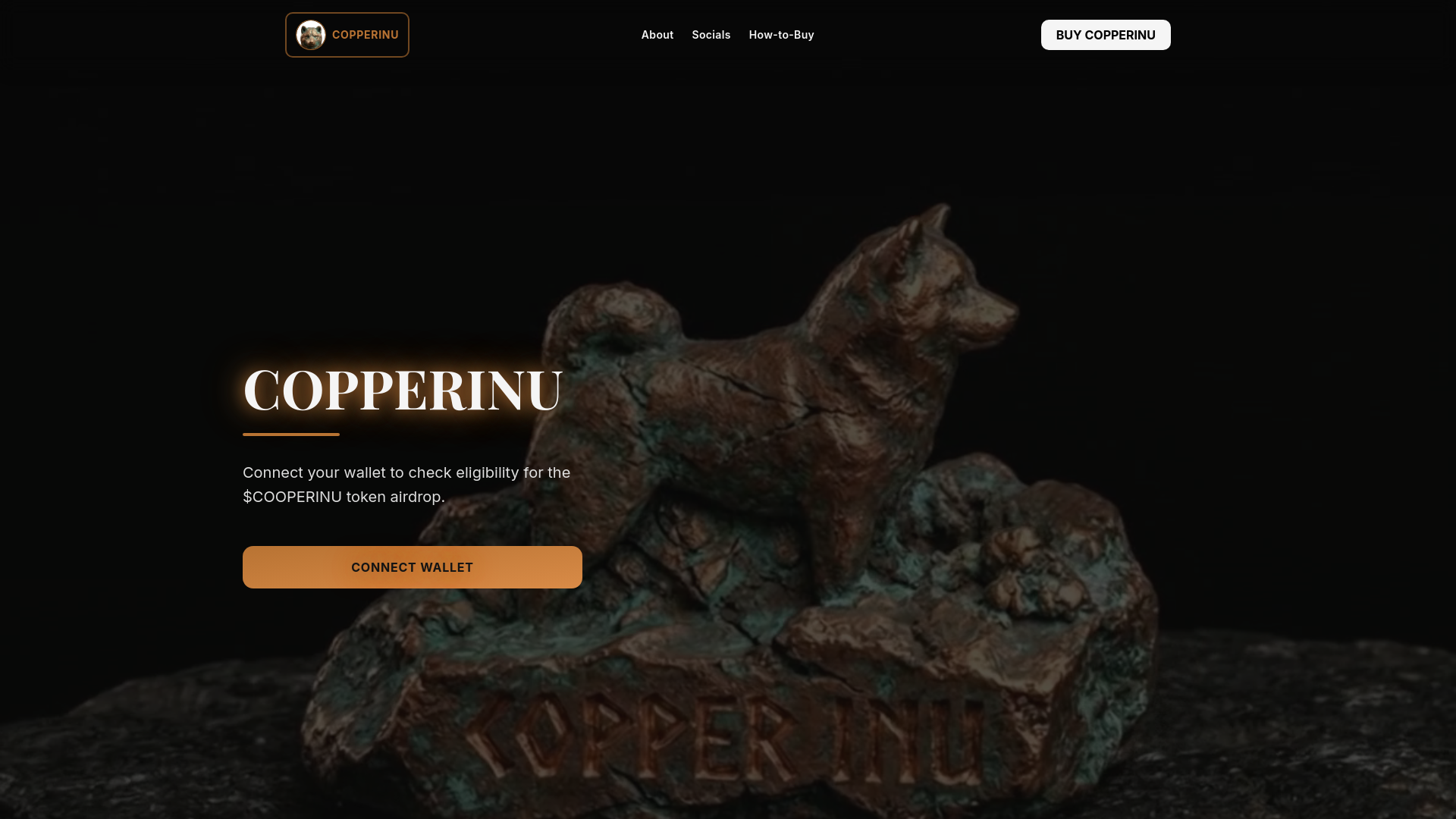 website screenshot of https://copperinucto.org/