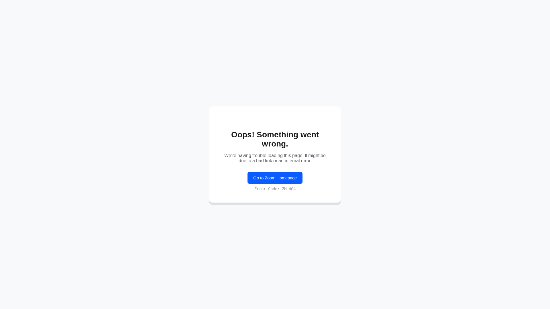 website screenshot of https://zoomerror.pages.dev/