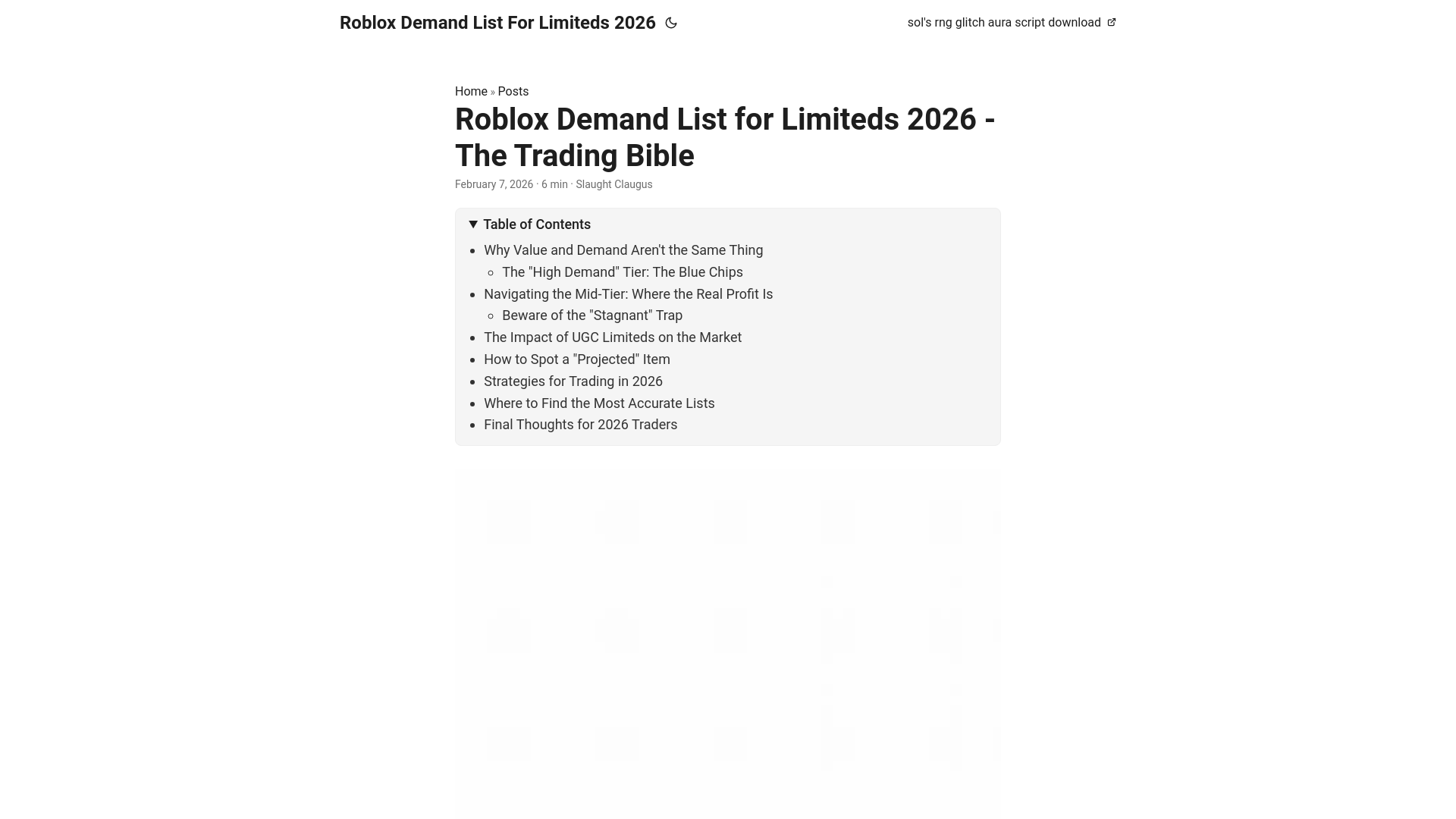 website screenshot of https://robloxdemandlistforlimiteds2026.pages.dev/