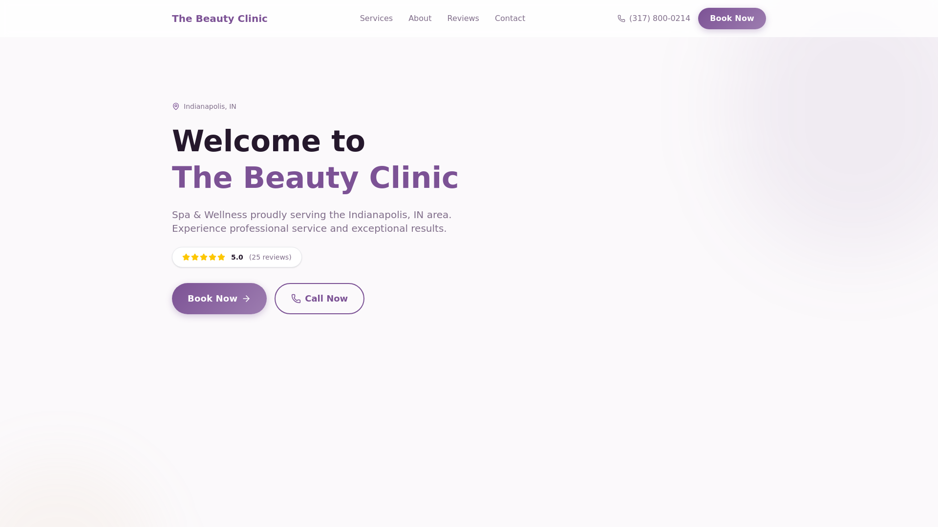 website screenshot of https://the-beauty-clinic-in-odev.pages.dev/