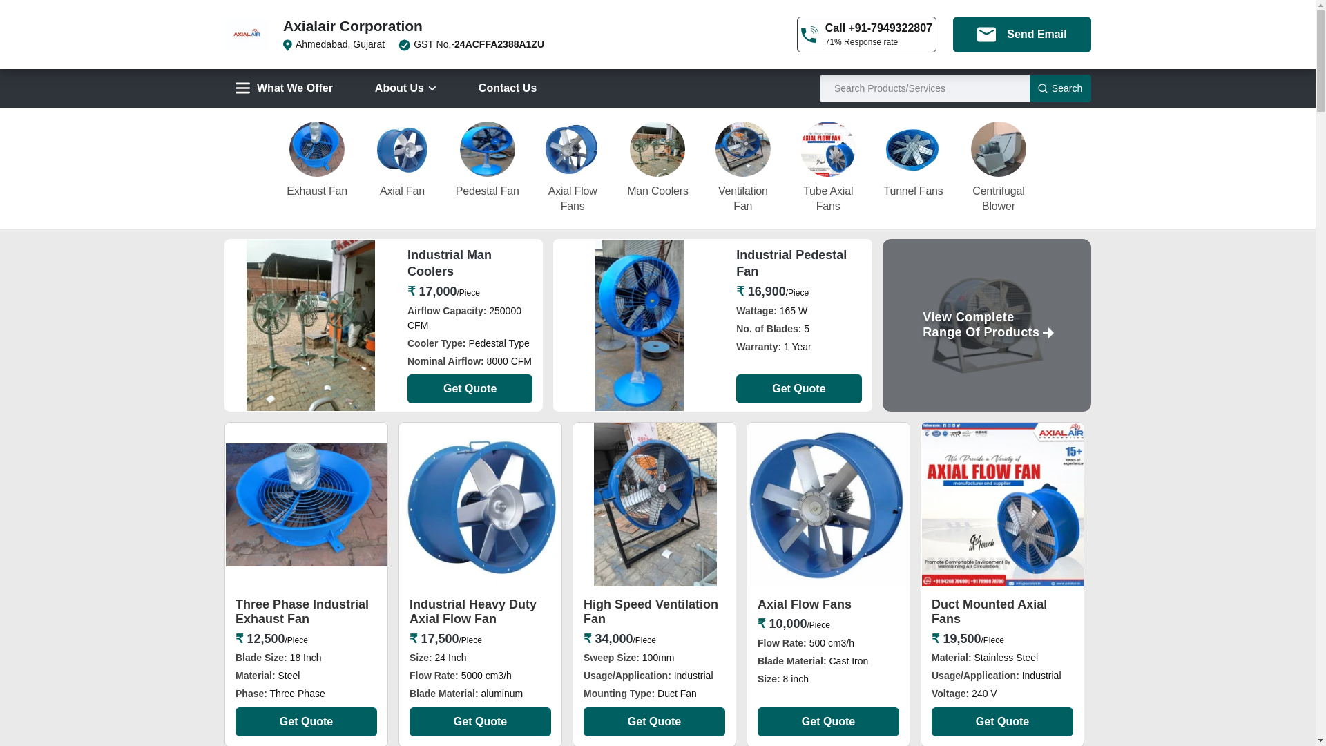 website screenshot of https://mancoolerfan.com/
