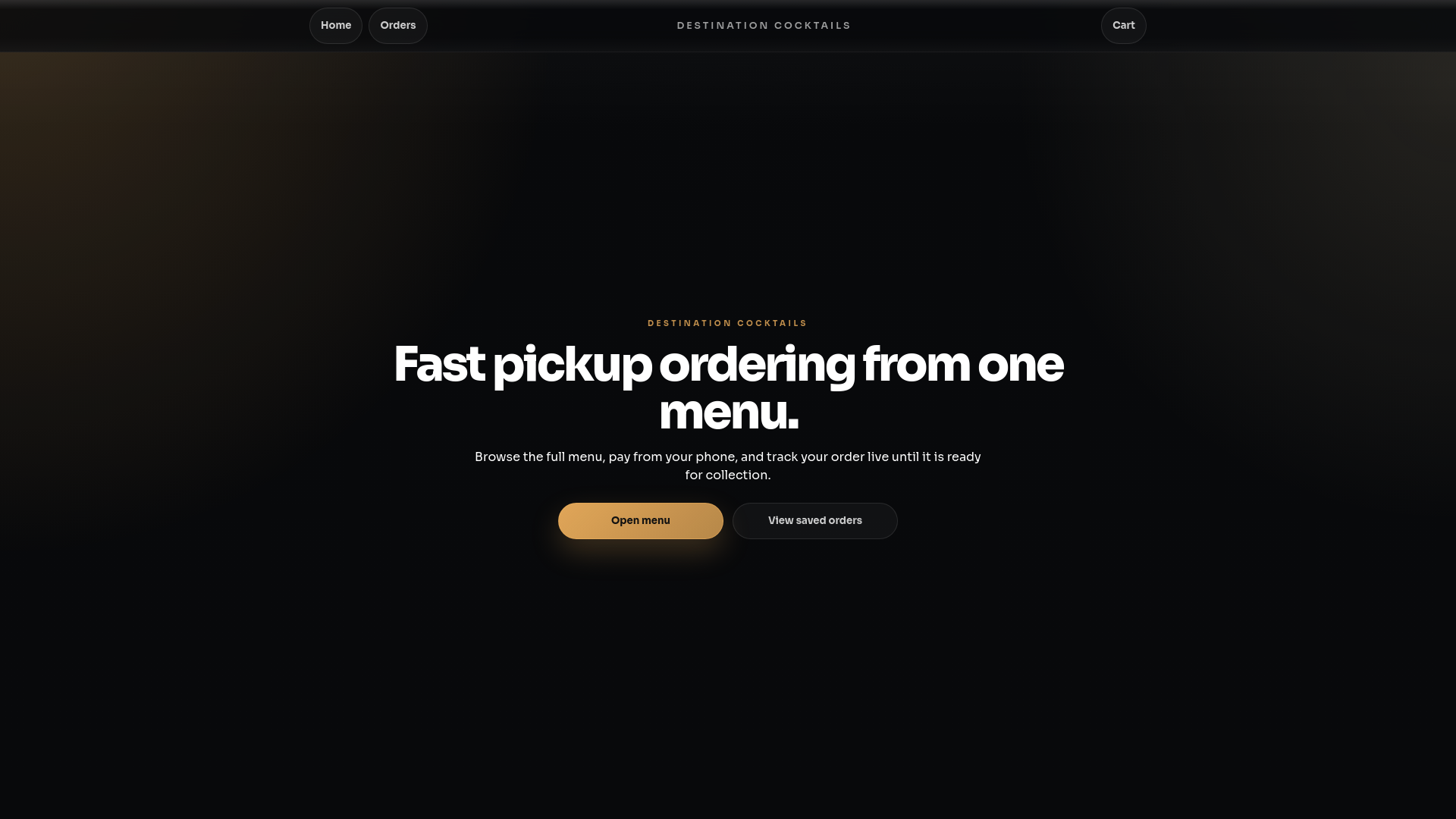 website screenshot of https://destinationorder.com/
