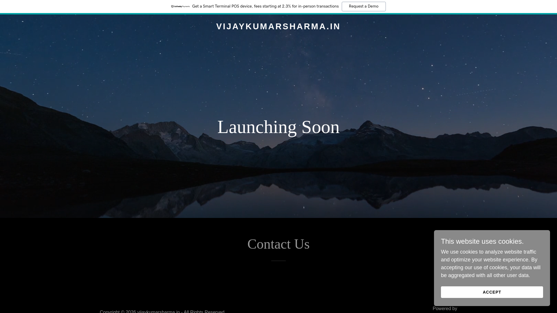 website screenshot of https://vijaykumarsharma.in/