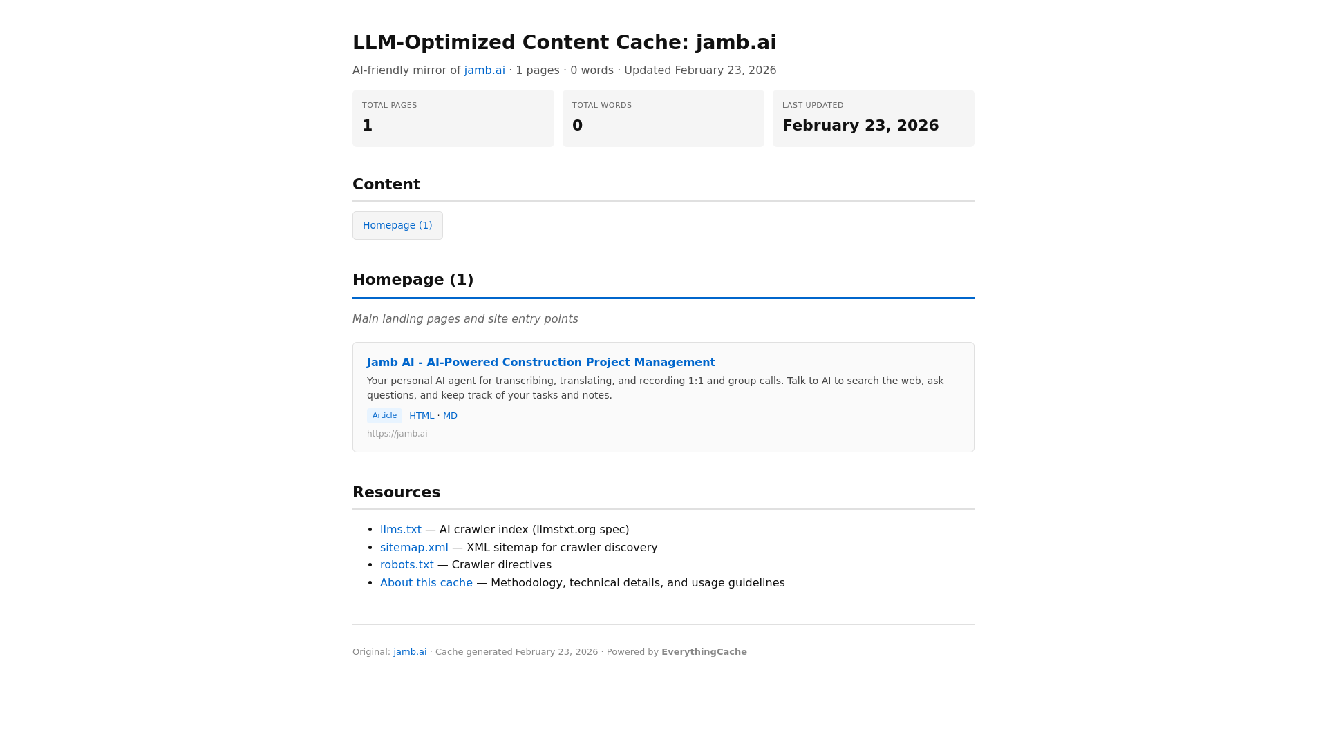 website screenshot of https://jamb-ai.pages.dev/