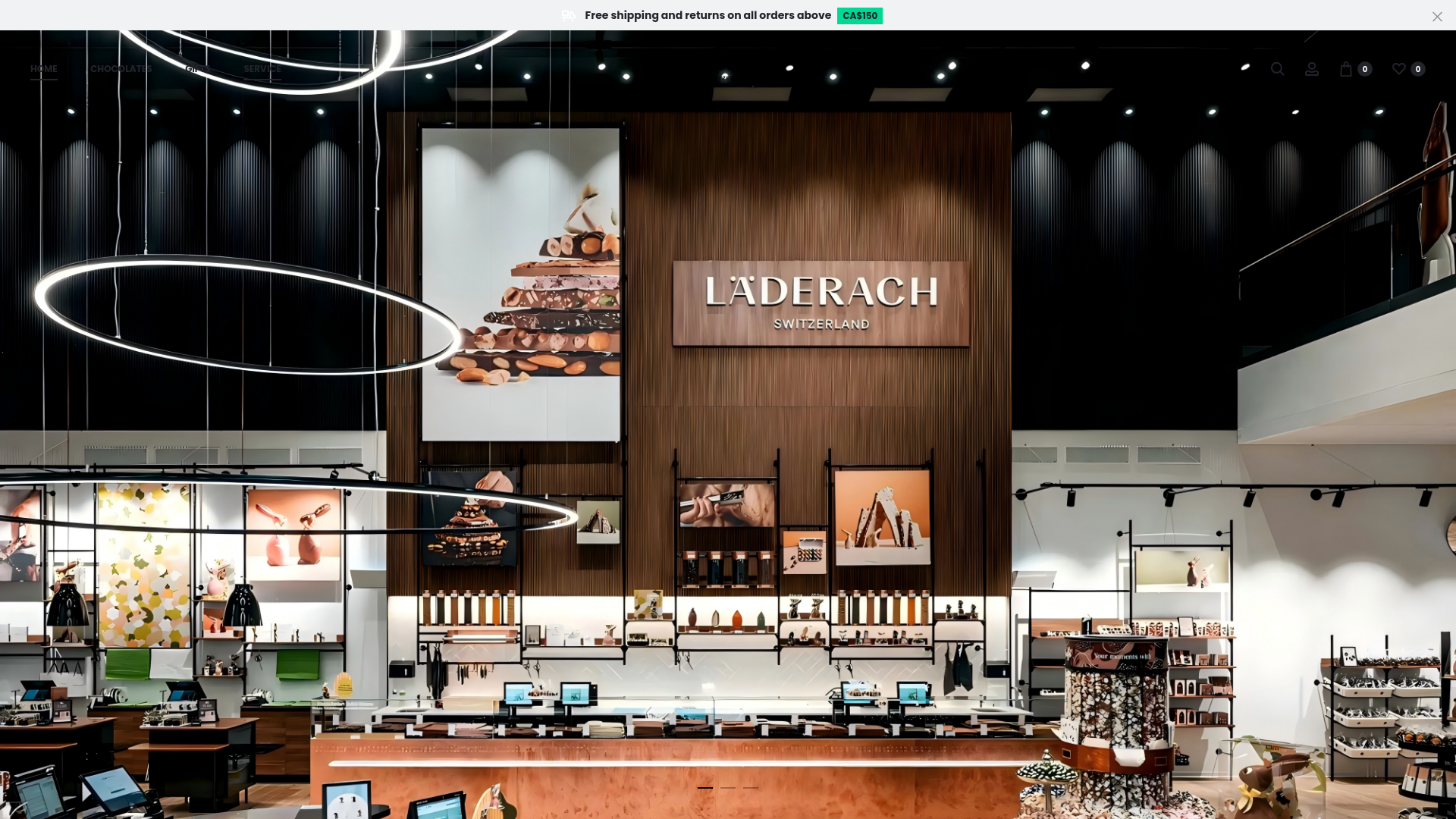 website screenshot of https://laderach-canada.com/