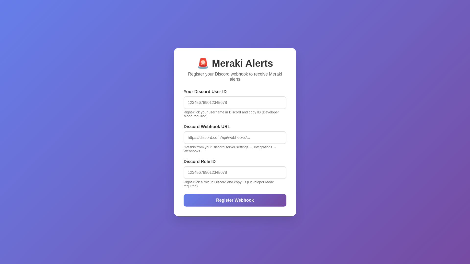 website screenshot of https://merakipings.net/