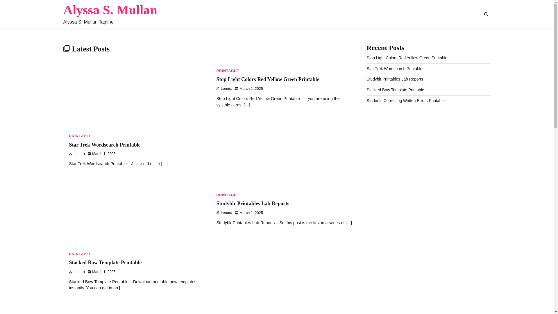 website screenshot of https://alyssasmullan.pages.dev/