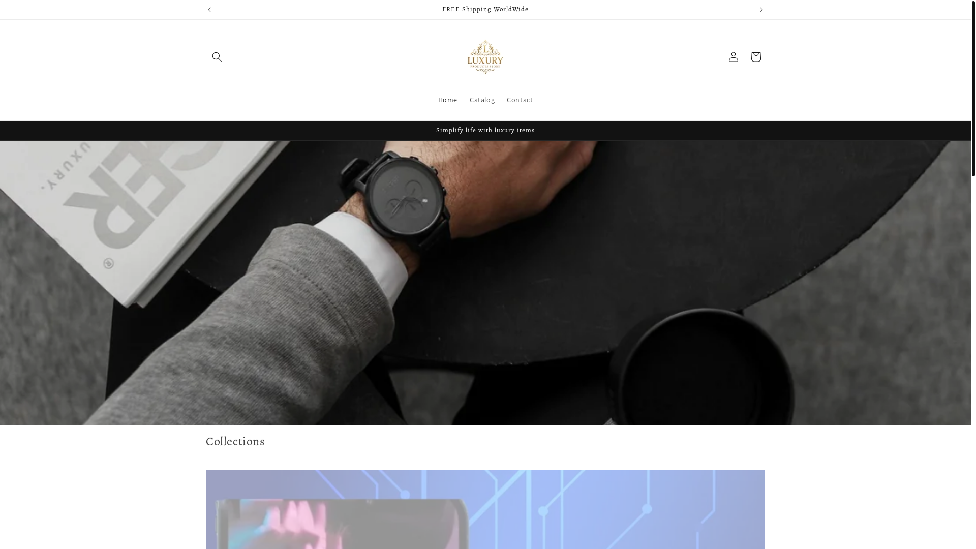 website screenshot of https://webluxurystore.com/