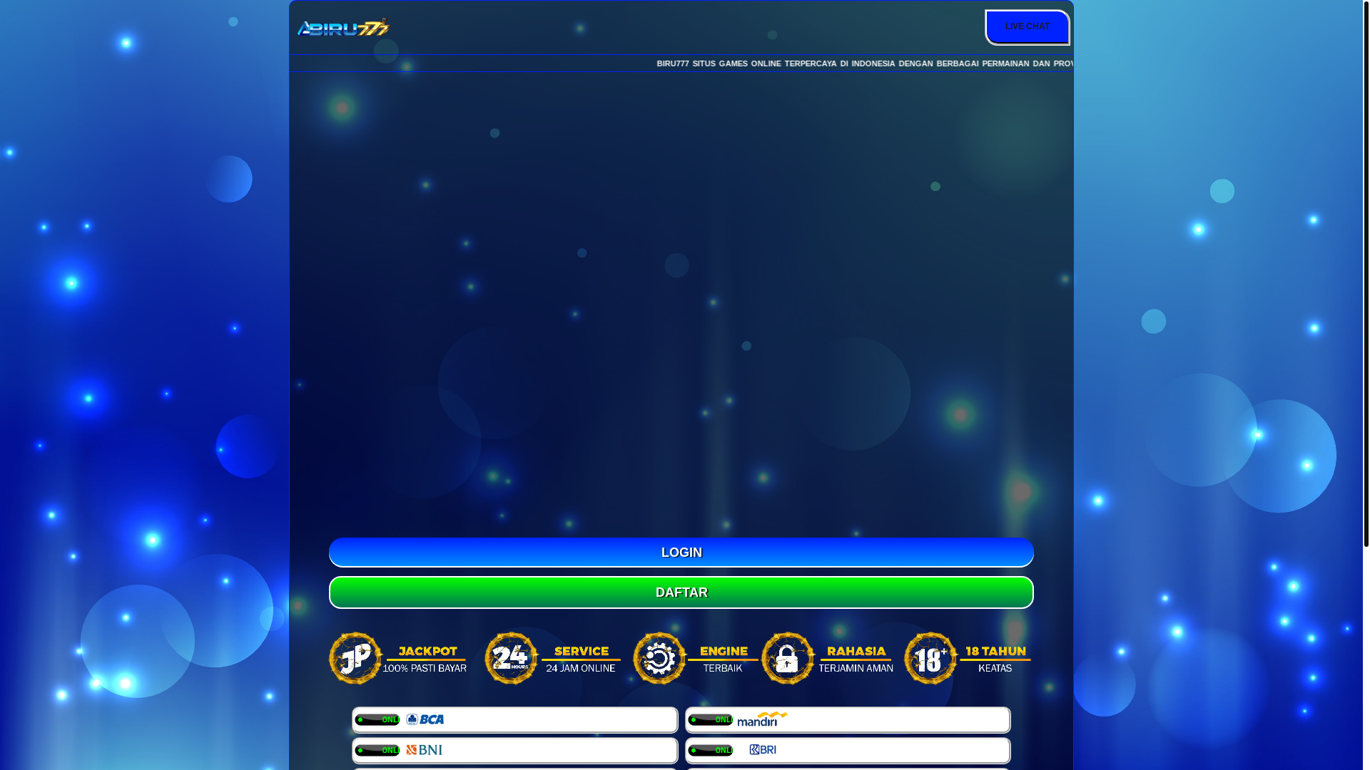 website screenshot of https://amplinklistbiobiru777official.pages.dev/