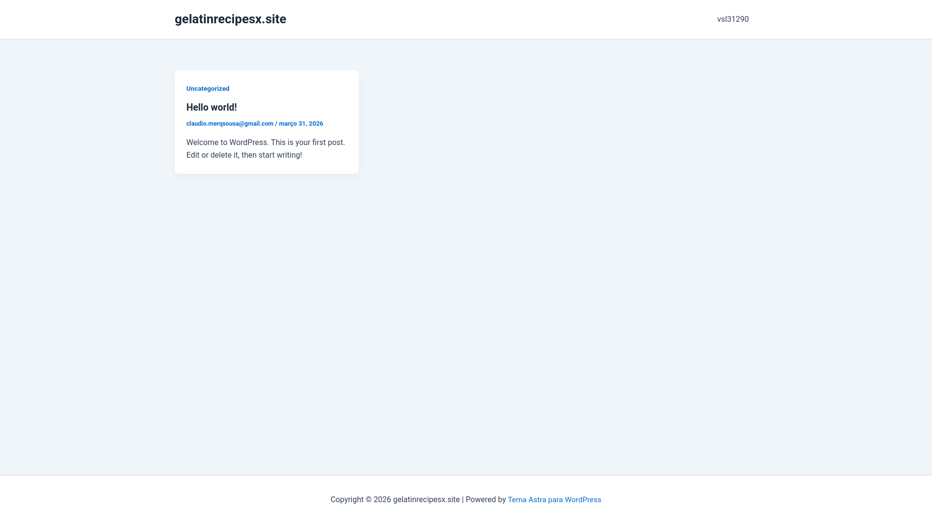 website screenshot of https://gelatinrecipesx.site